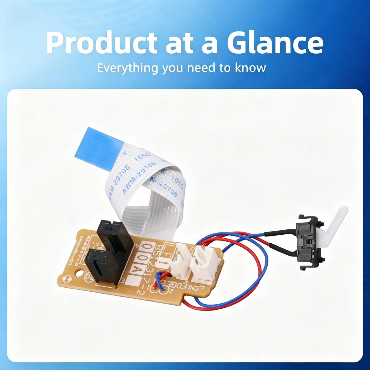 For Brother DCP-7057 Fuser Exit Paper Sensor view 3