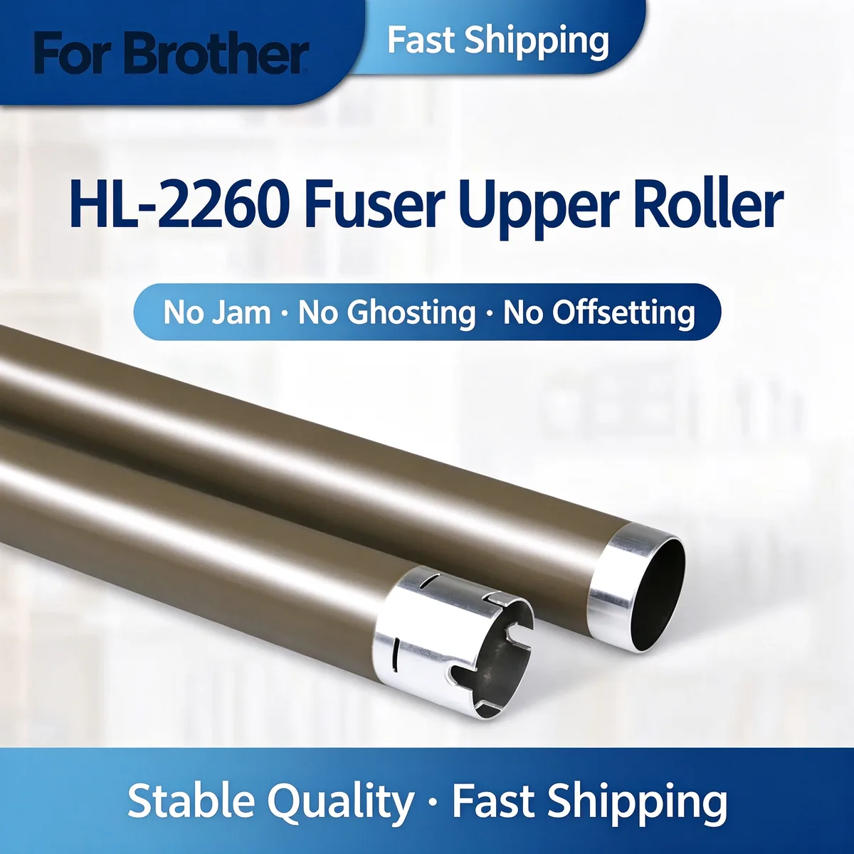 For Brother HL-2260 Fuser Upper Roller view 1