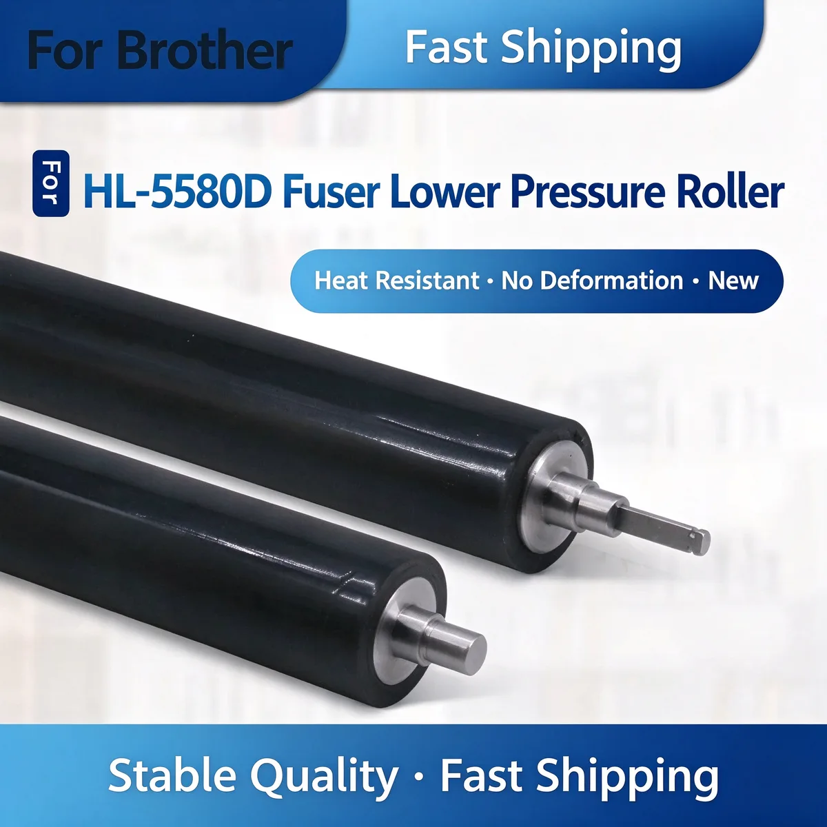 For Brother HL-5580D Fuser Lower Pressure Roller view 1