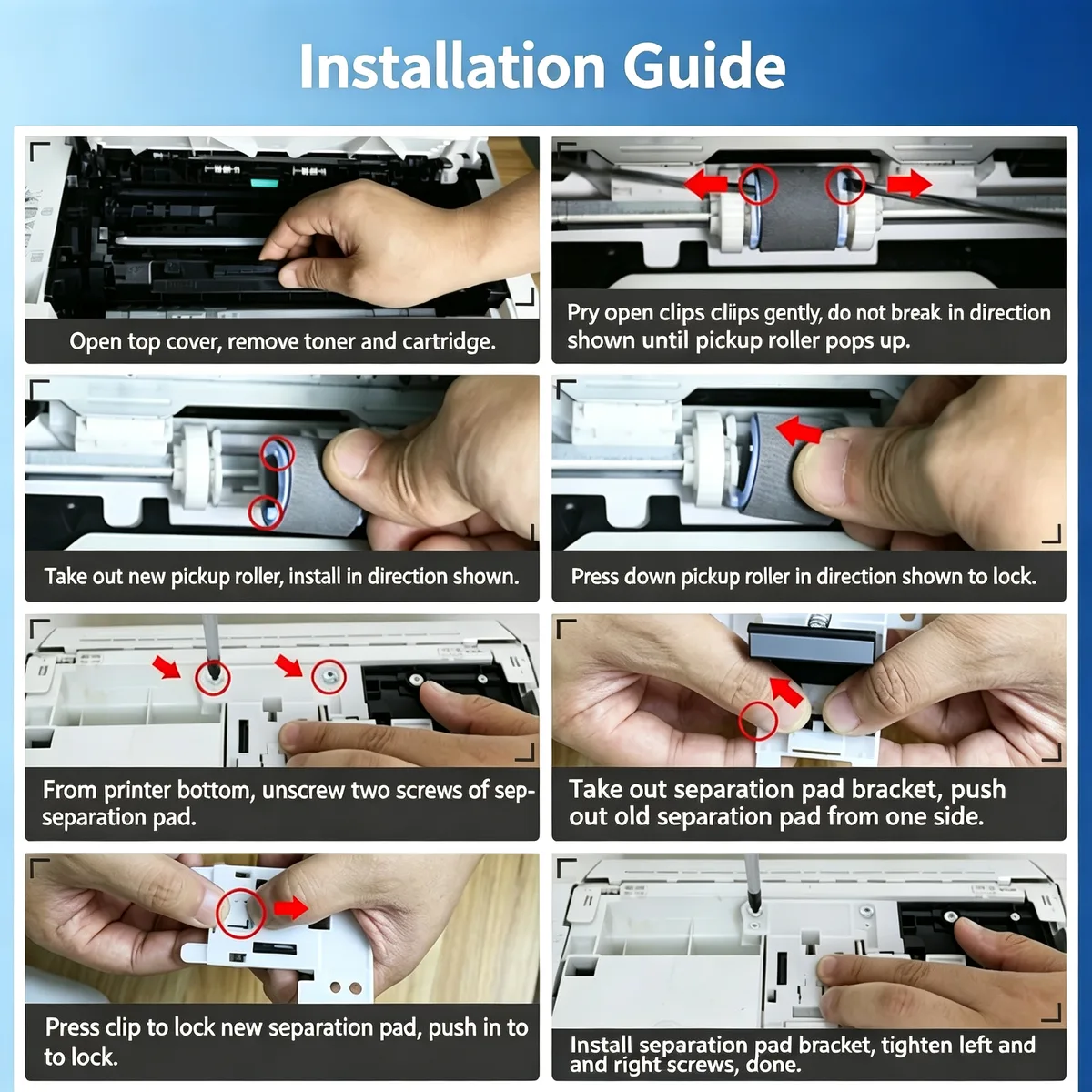 For Canon LBP162dw Pickup Roller view 5
