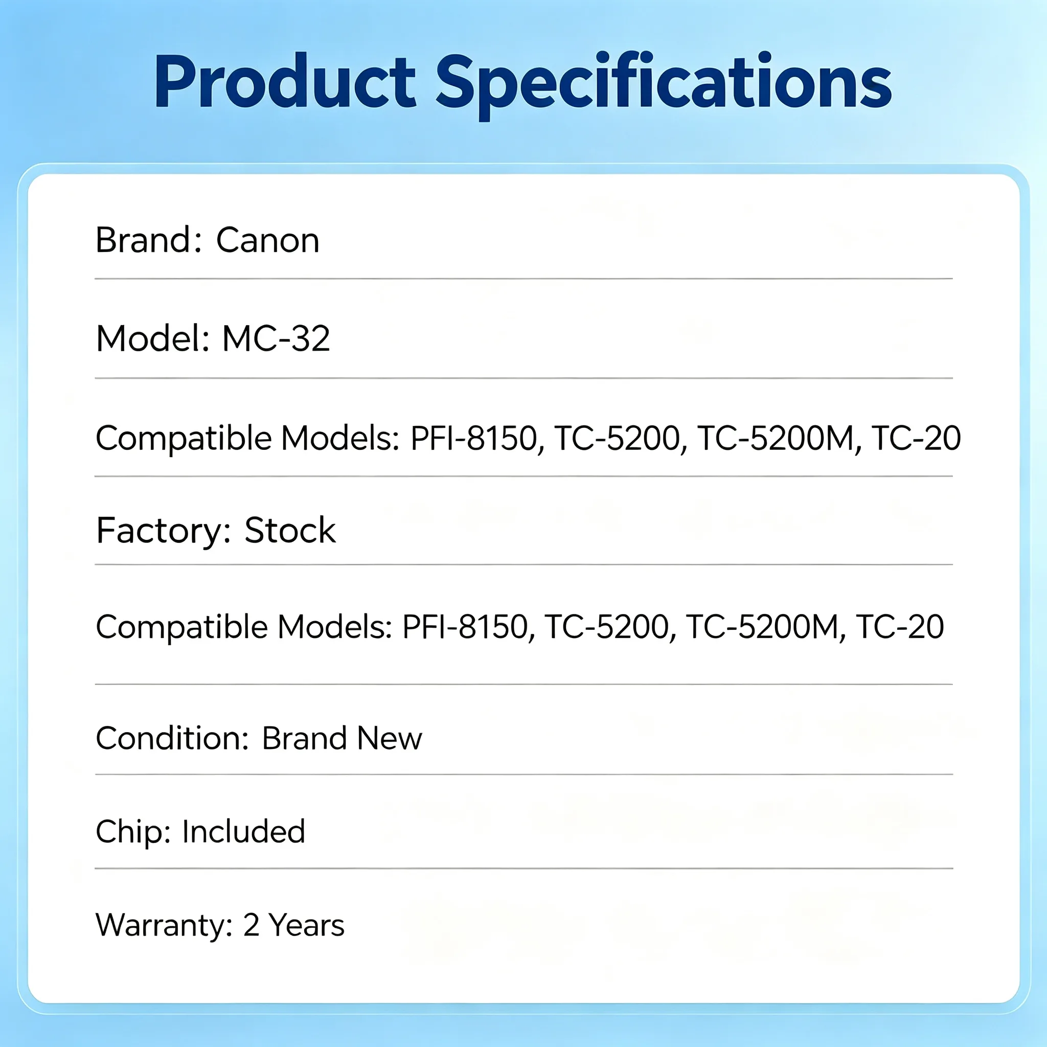 Canon MC-32 Maintenance Box view 2