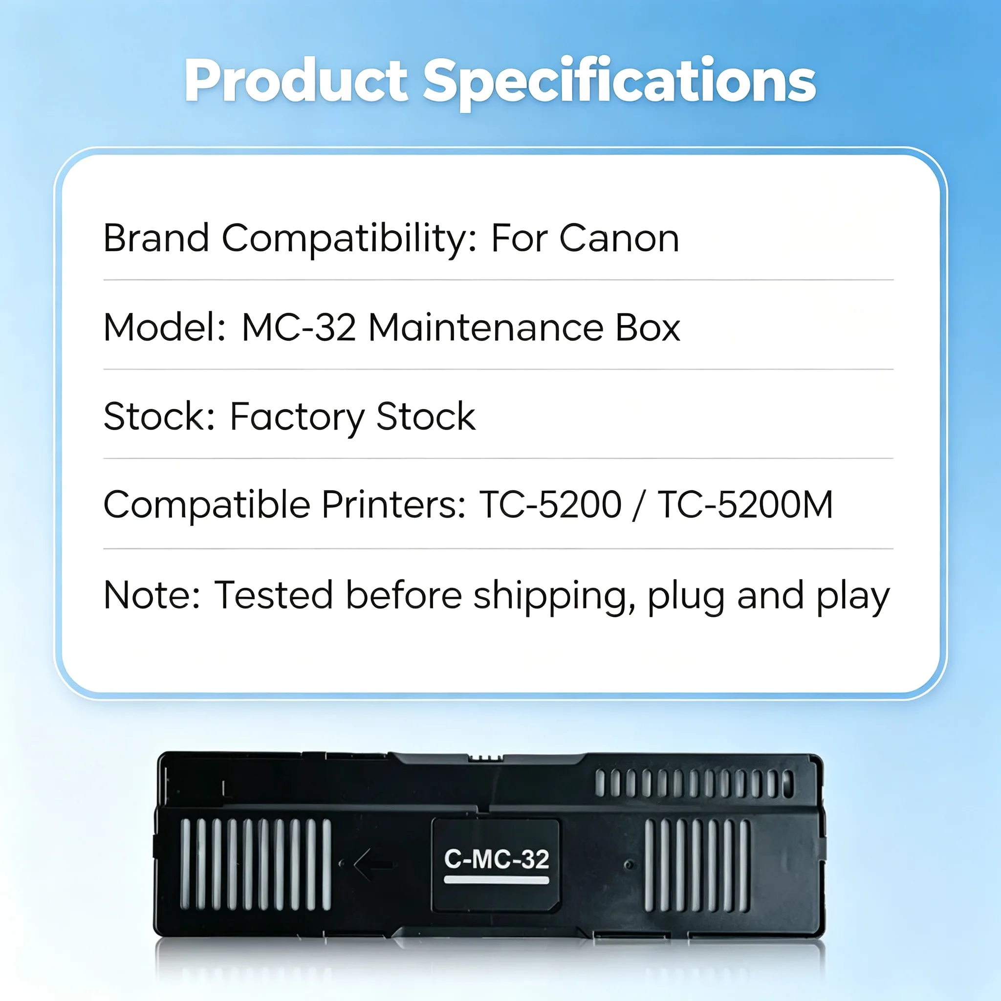 Canon MC-32 Maintenance Cartridge — PFI-8150 TC-5200 view 2