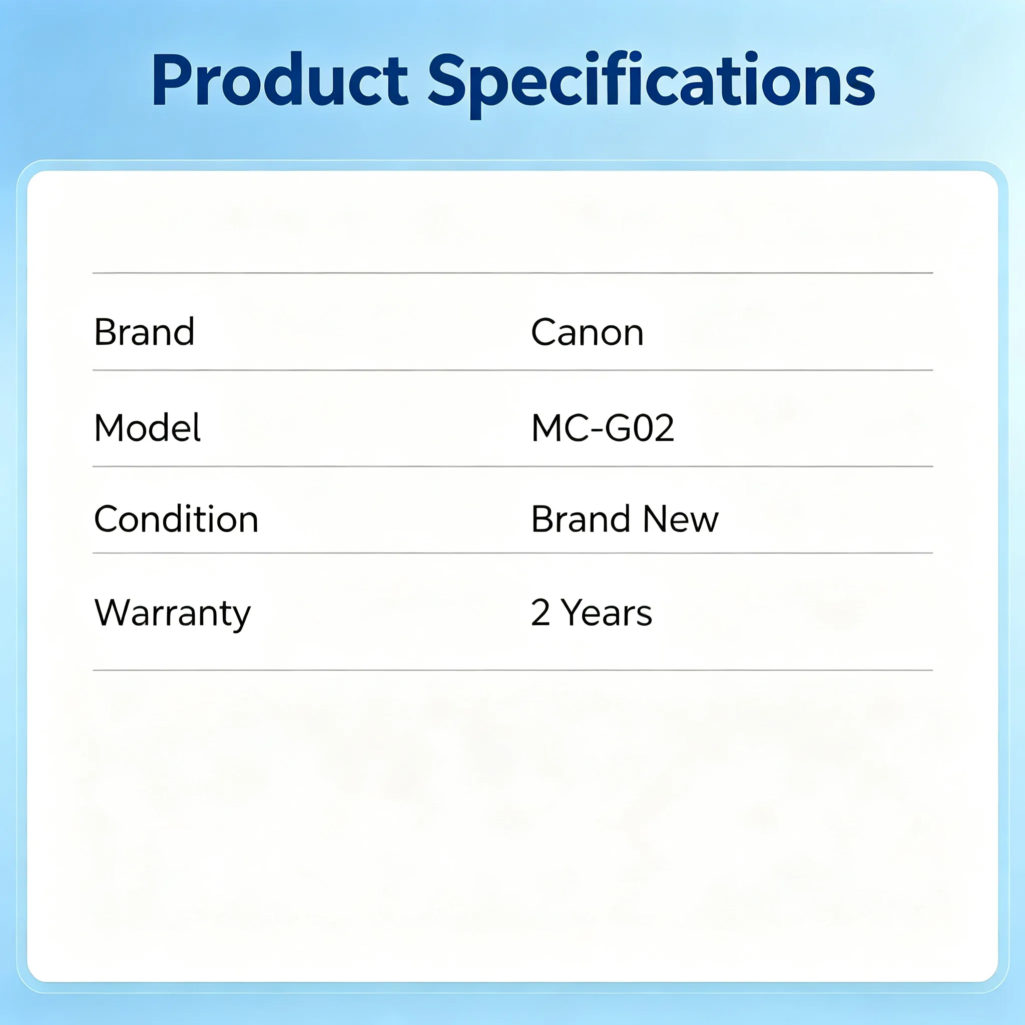 Canon MC-G02 Maintenance Box — G3060 Series view 2