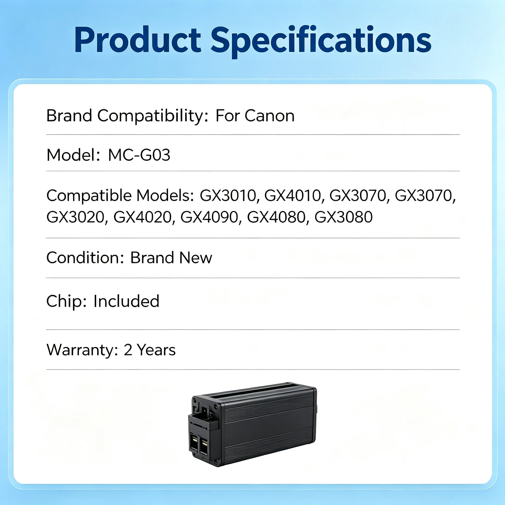 Canon MC-G03 Maintenance Box view 2