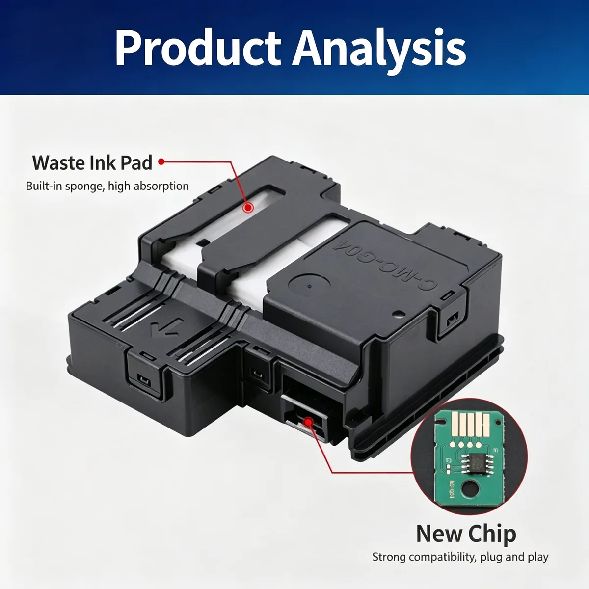 For Canon MC-G04 Waste Ink Box view 3