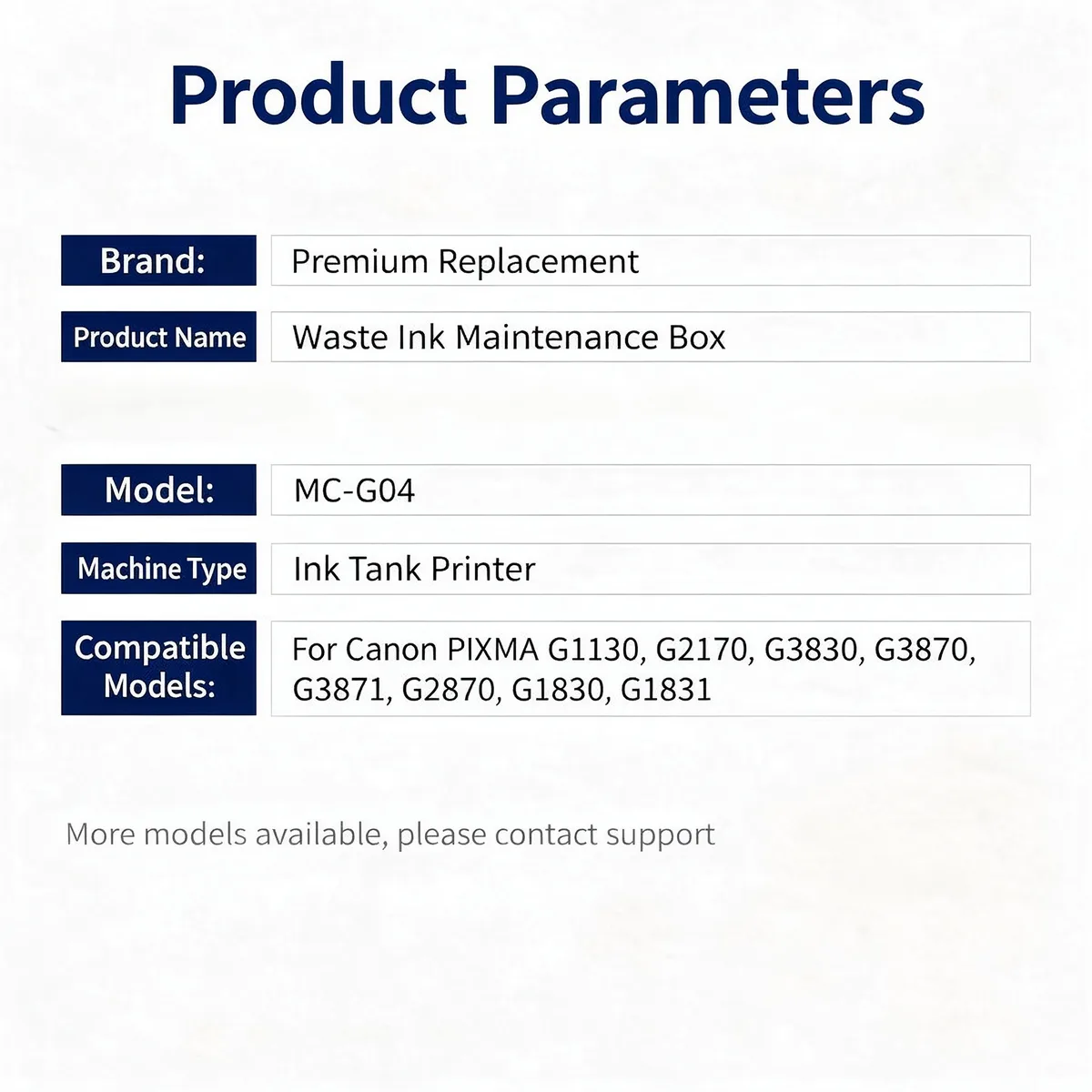 For Canon MC-G04 Maintenance Waste Ink Box view 5