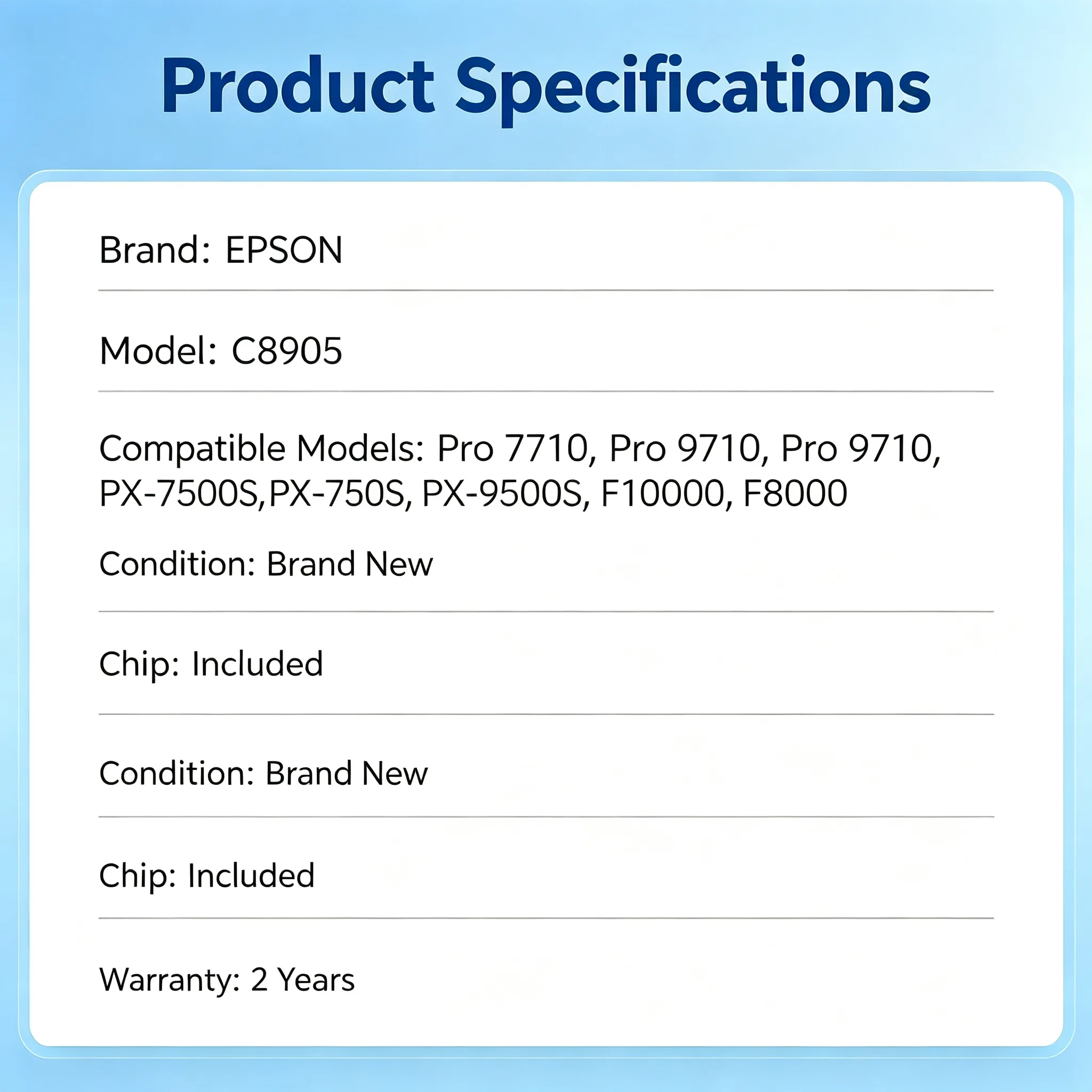Epson C8905 Maintenance Box view 2