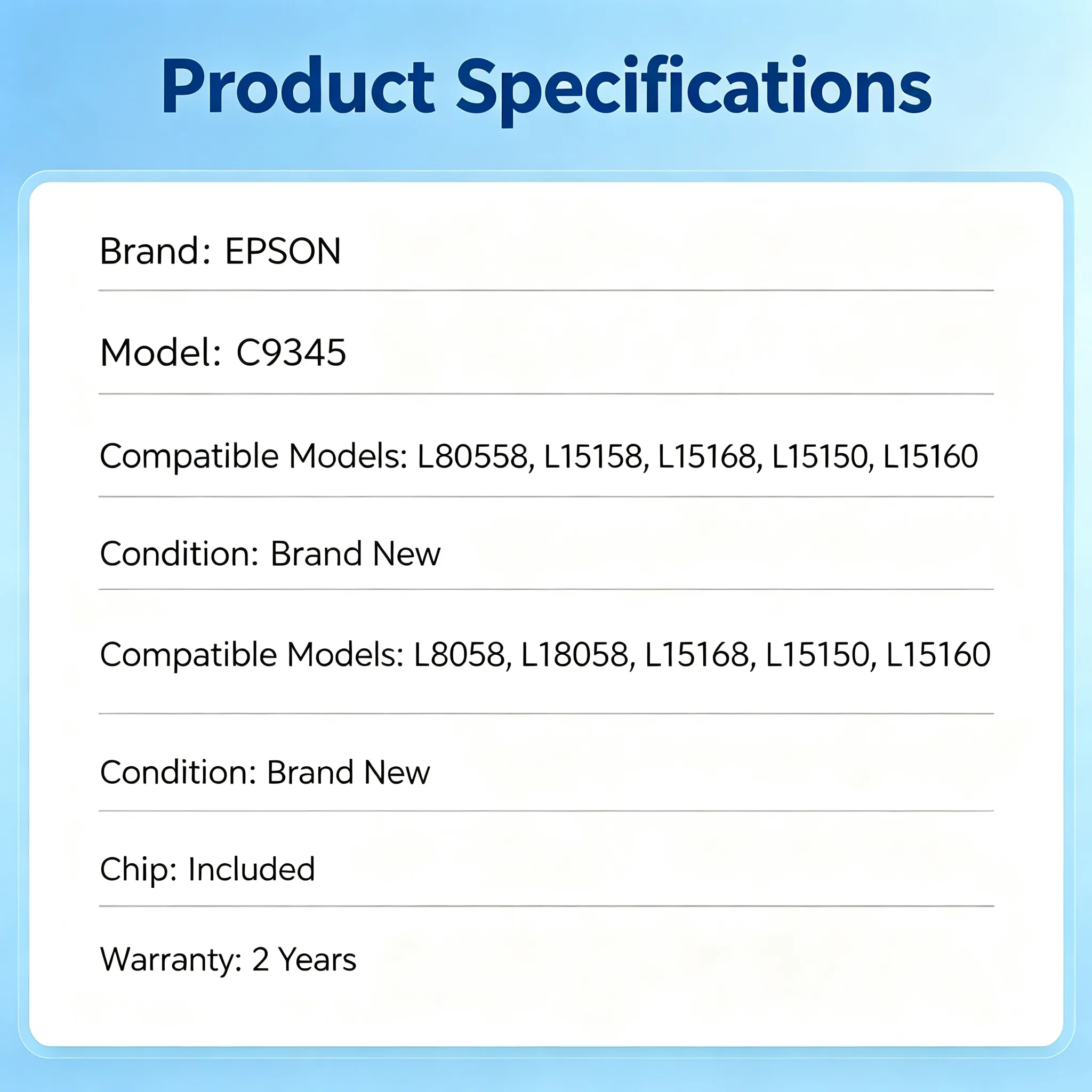 Epson C9345 Maintenance Box view 2