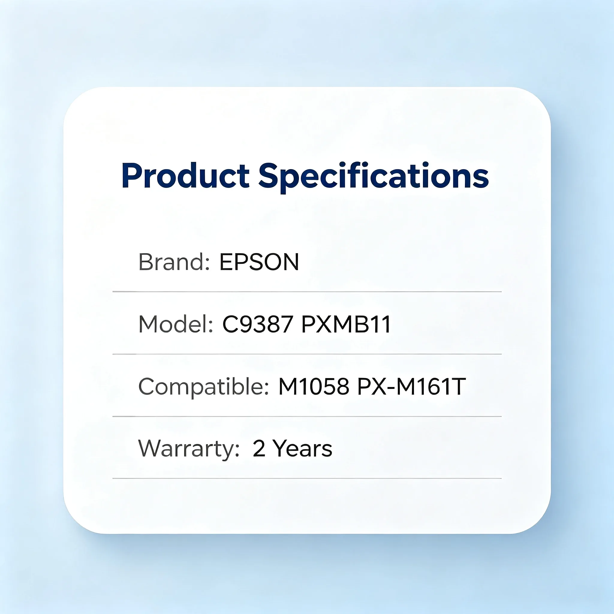 Epson C9387 PXMB11 Maintenance Box view 2