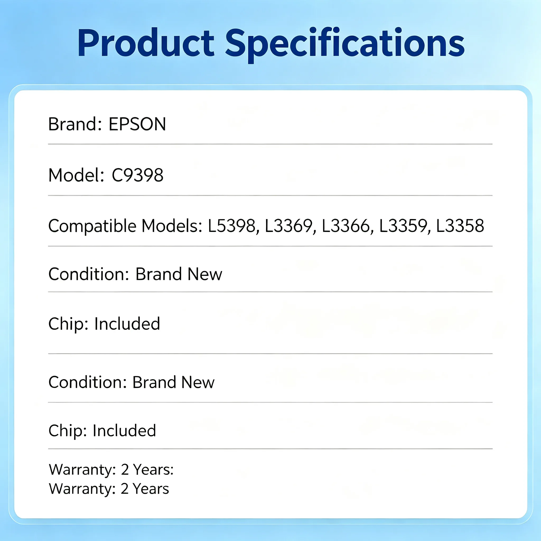 Epson C9398 Maintenance Box view 2