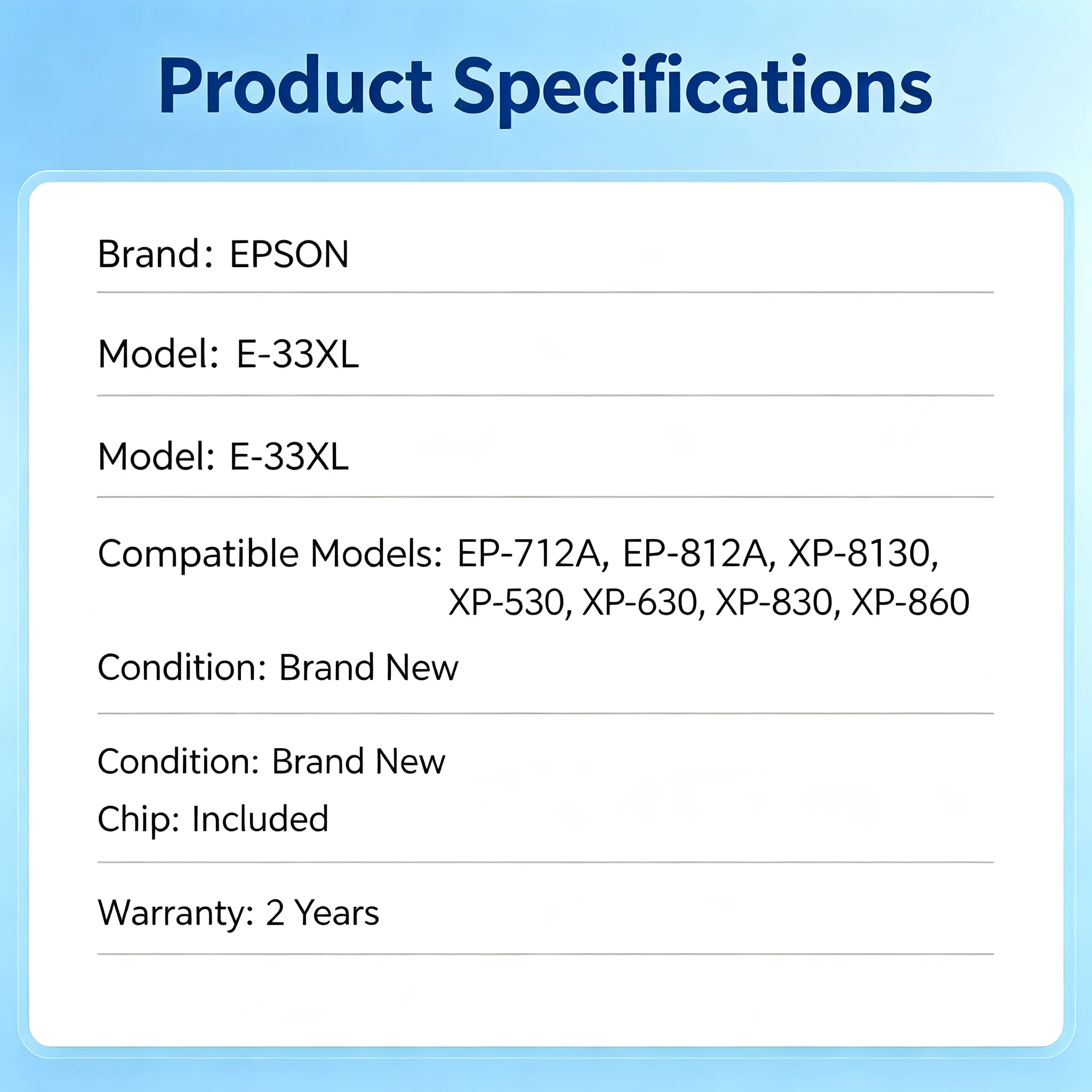 Epson E-33XL Waste Ink Pad view 2