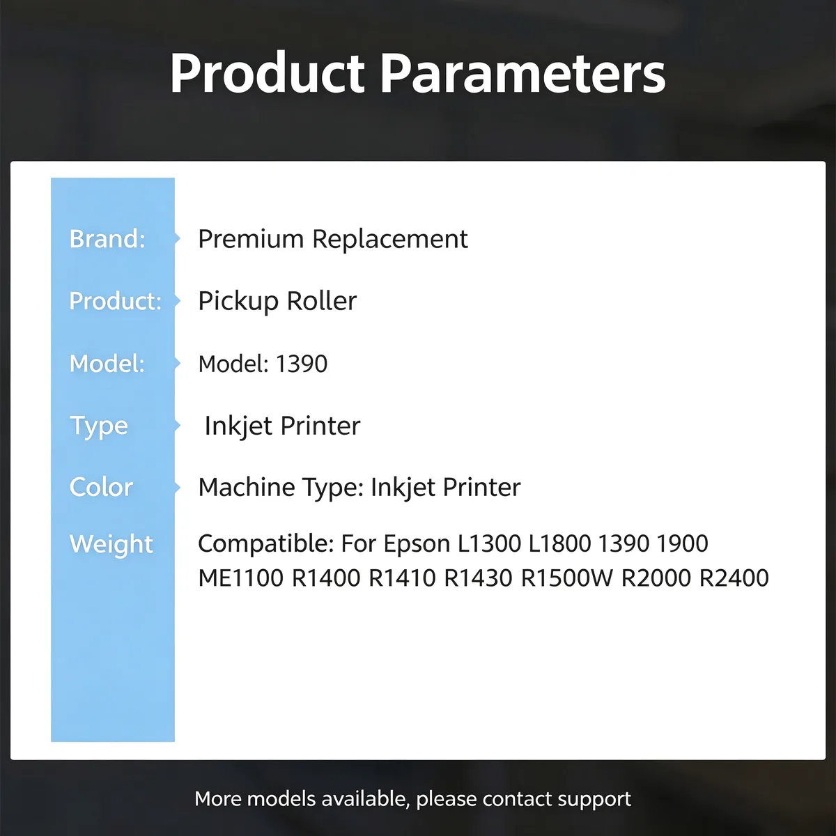 For Epson L1800 Pickup Roller and Separation Pad view 4