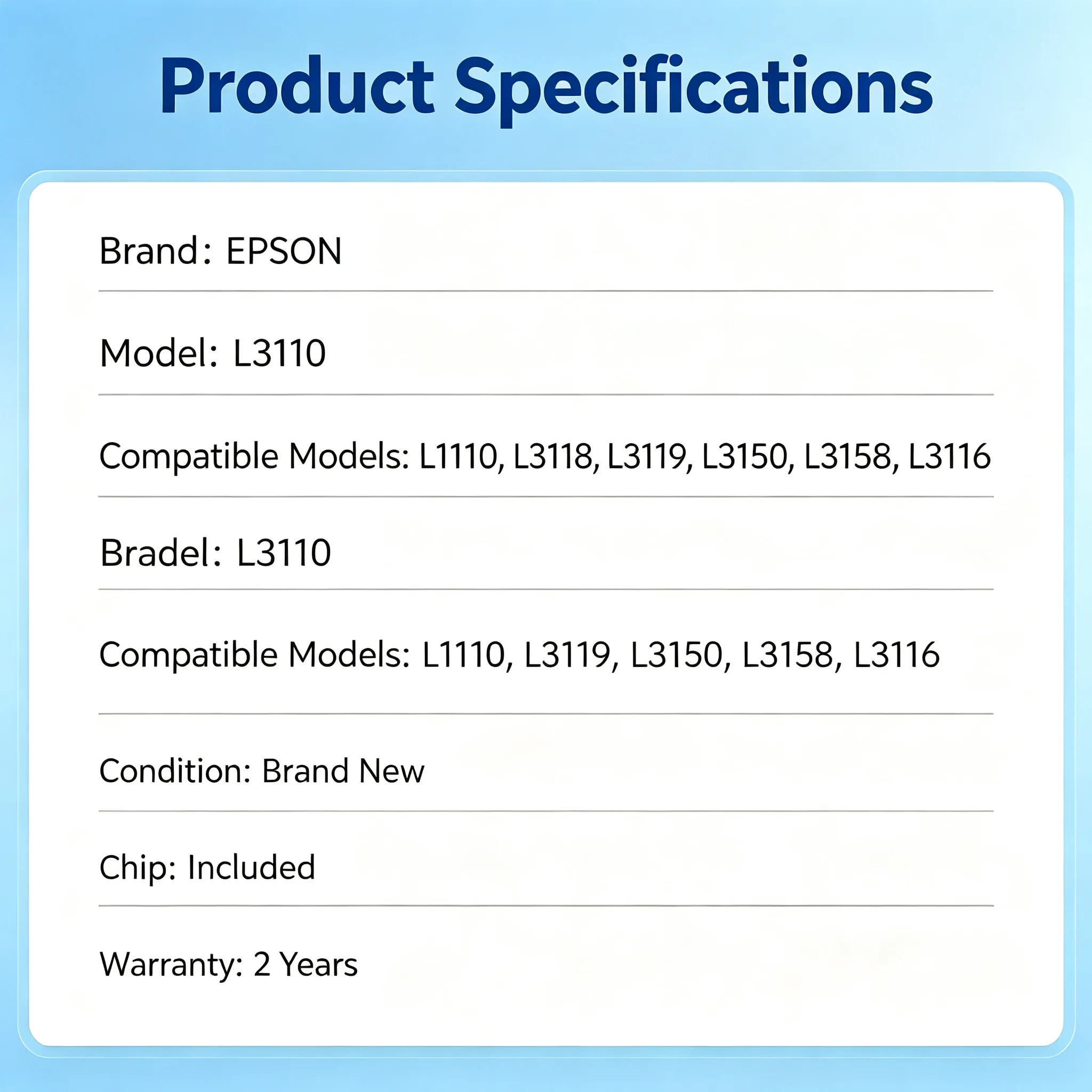 Epson L3110 Maintenance Box view 2