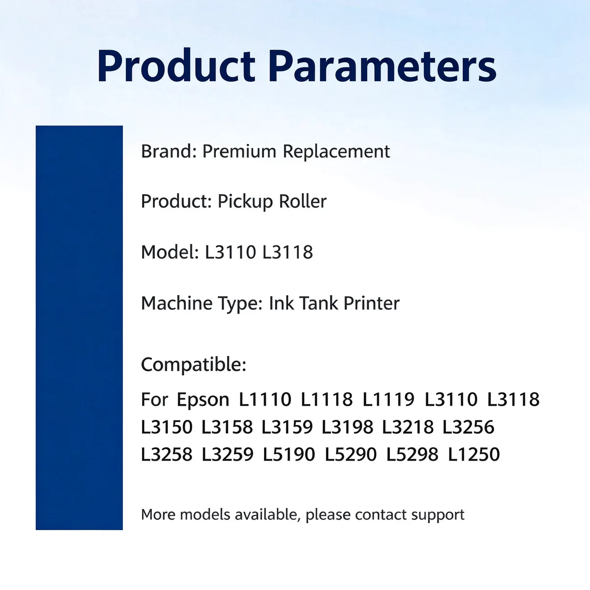 For Epson L3118 Pickup Roller and Separation Pad view 3