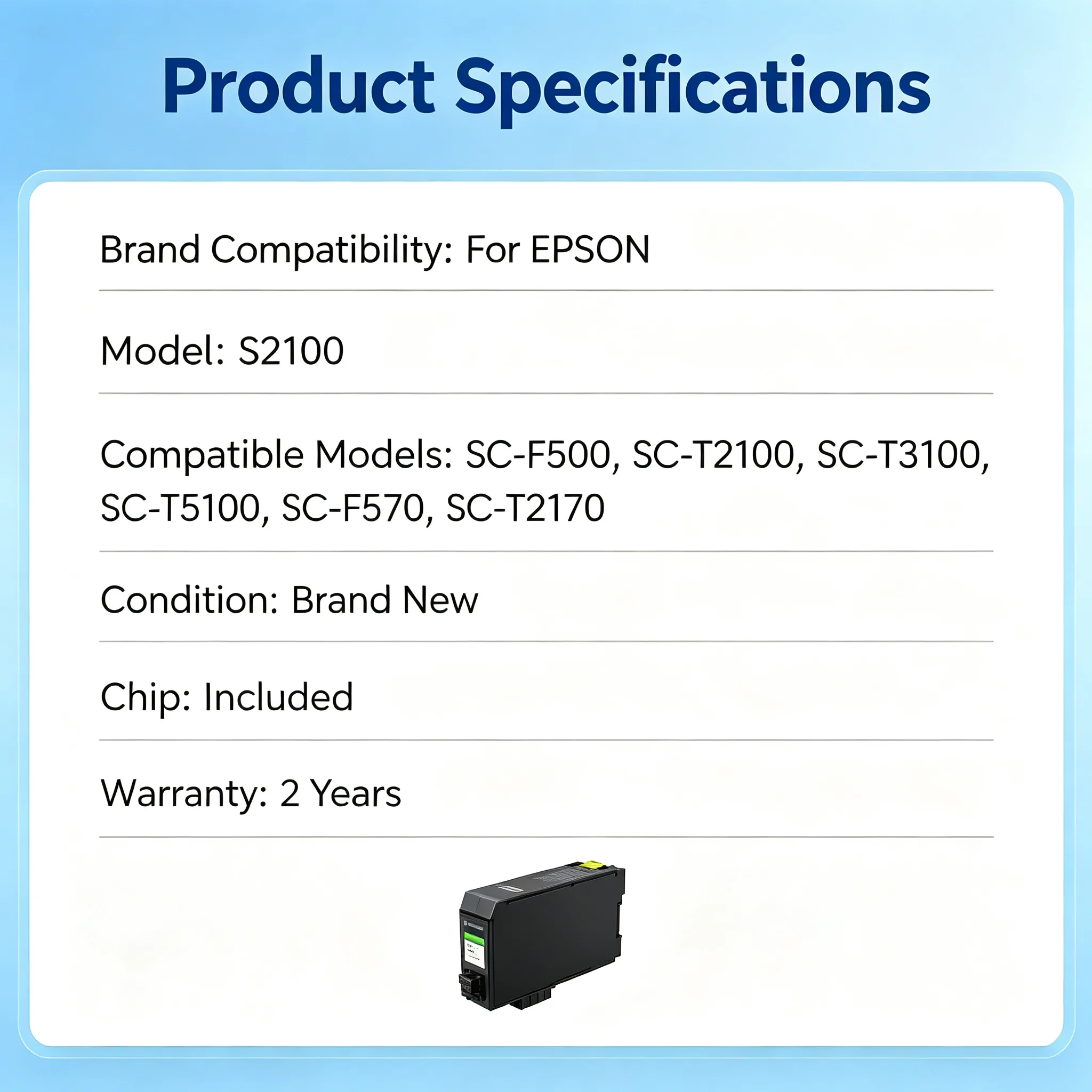 Epson S2100 Maintenance Box view 2