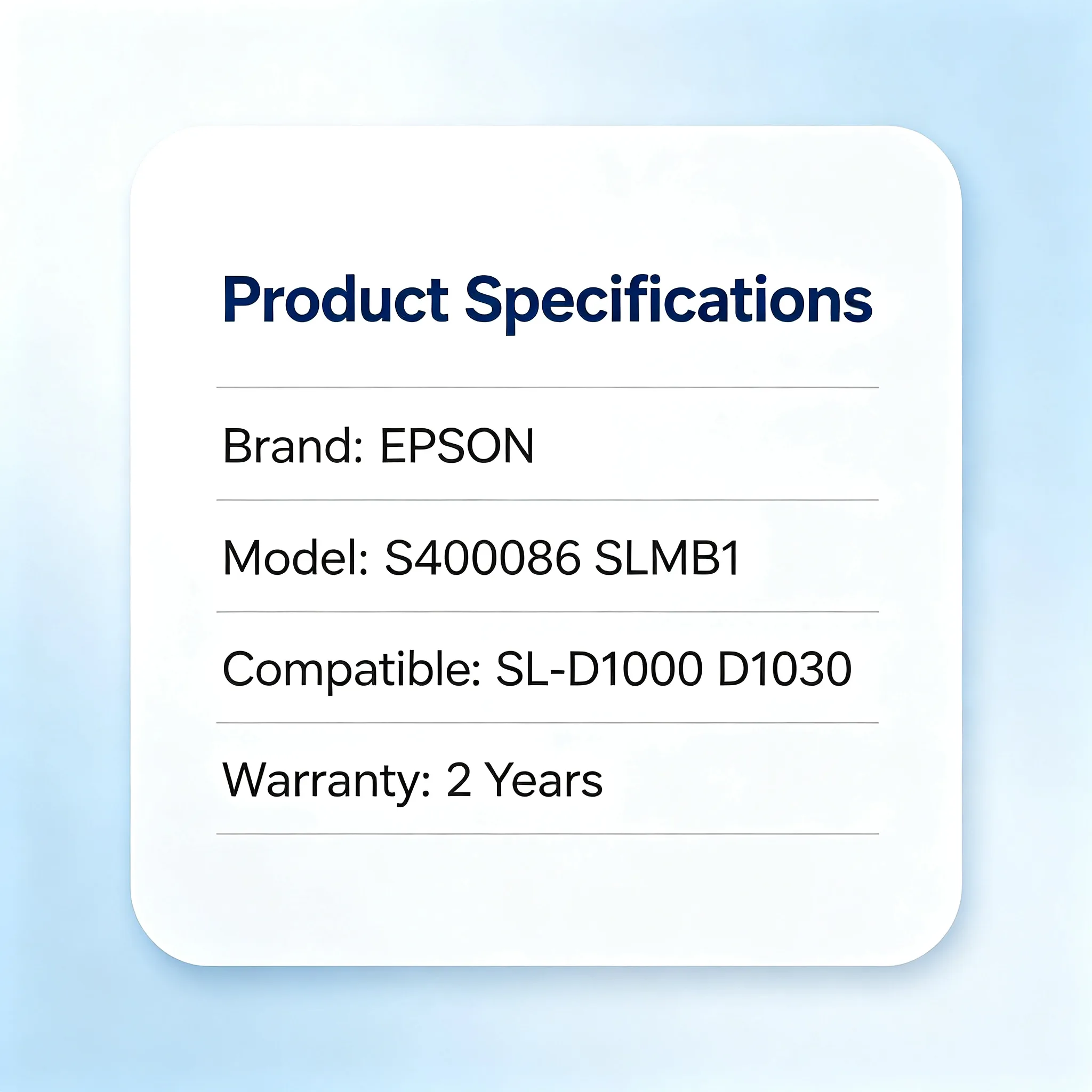 Epson S400086 SLMB1 Maintenance Box view 2