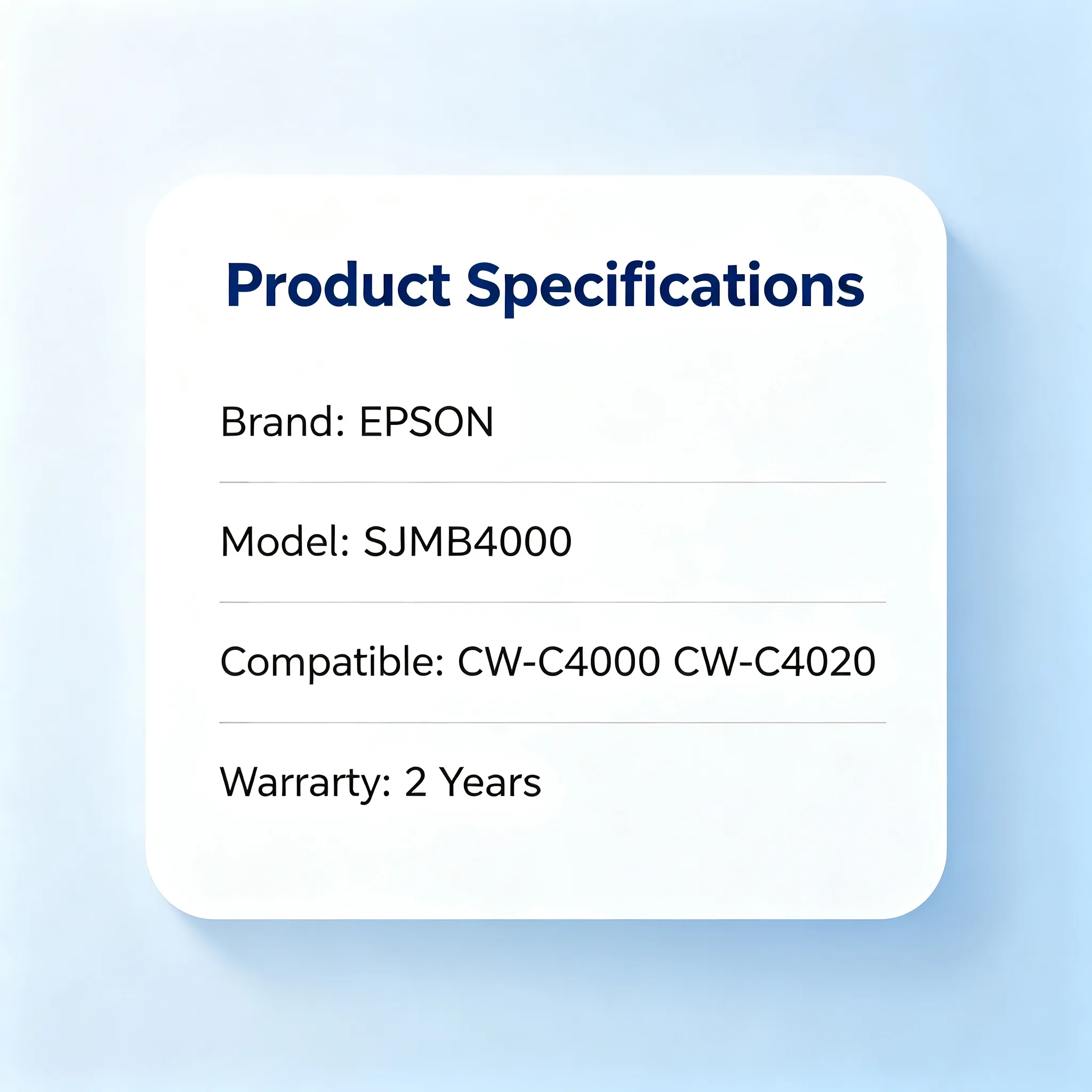 Epson SJMB4000 Maintenance Box view 2