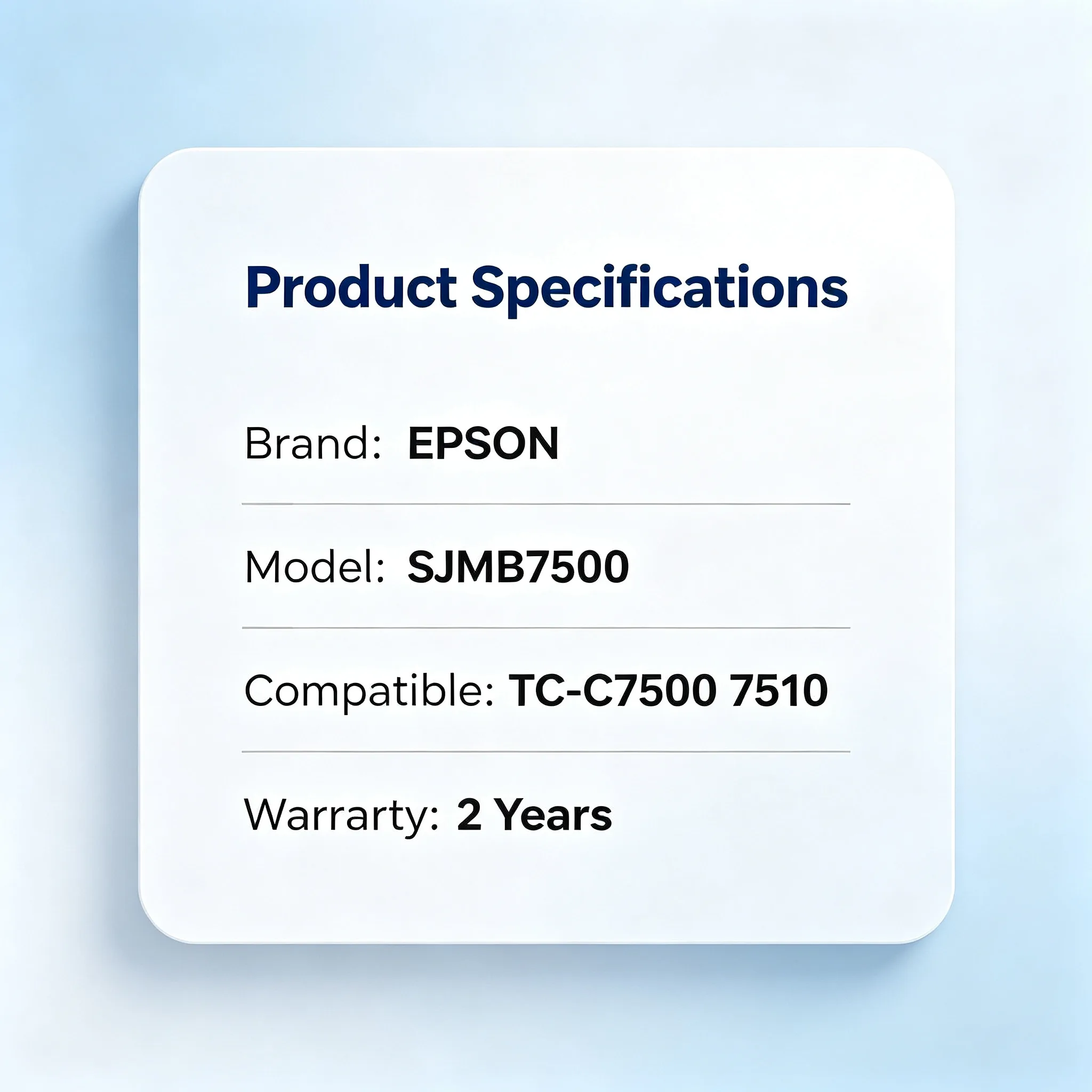 Epson SJMB7500 Maintenance Box view 2