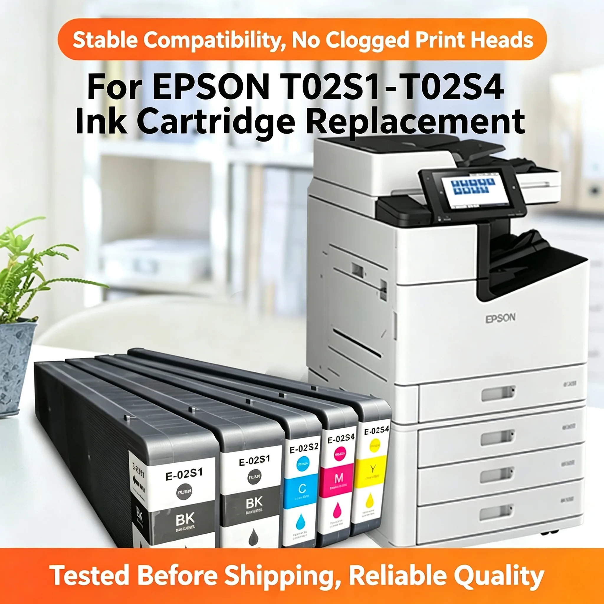 Epson T02S1-T02S4 Ink Cartridge — WF-C20750c WorkForce view 4
