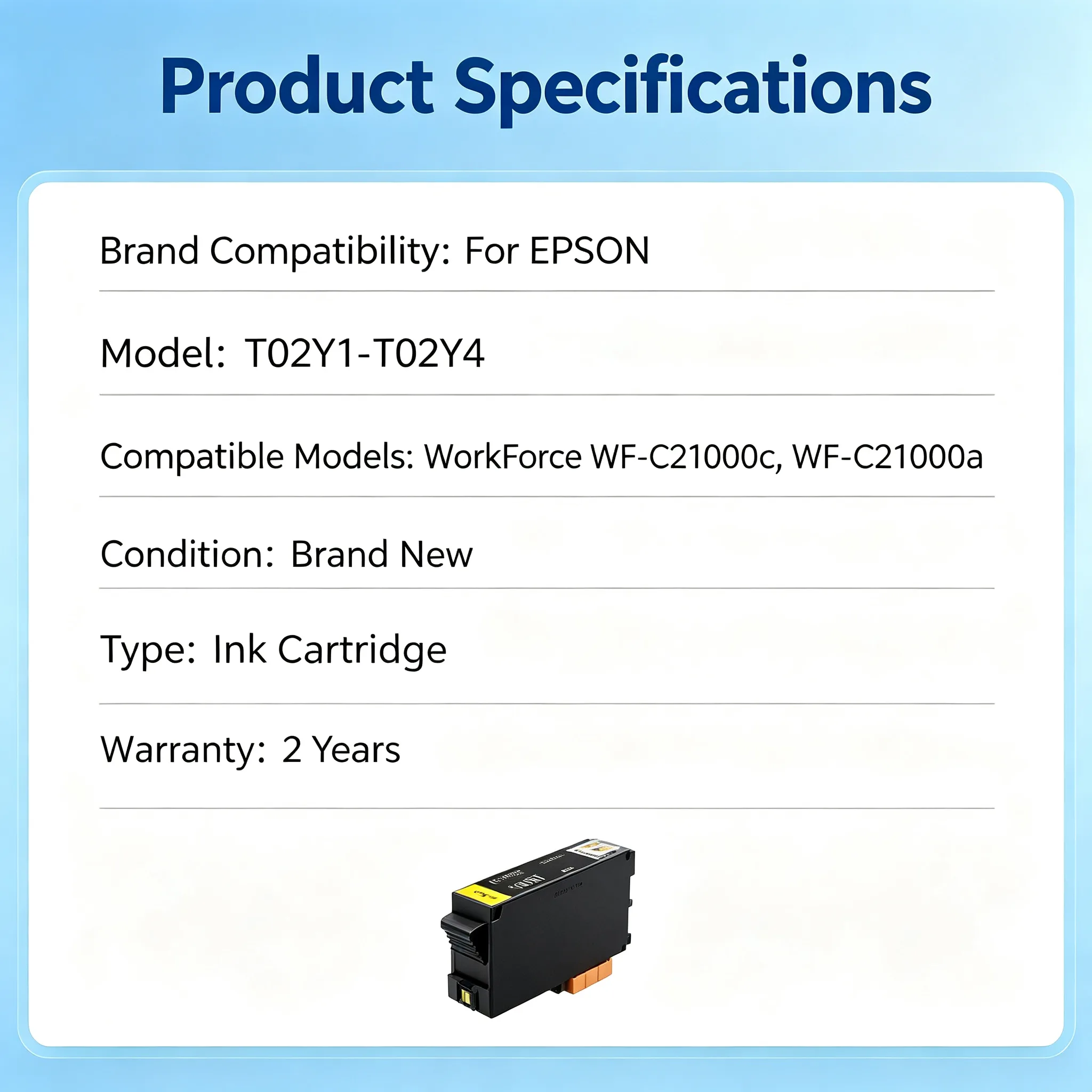 Epson T02Y1-T02Y4 Ink Cartridge view 2