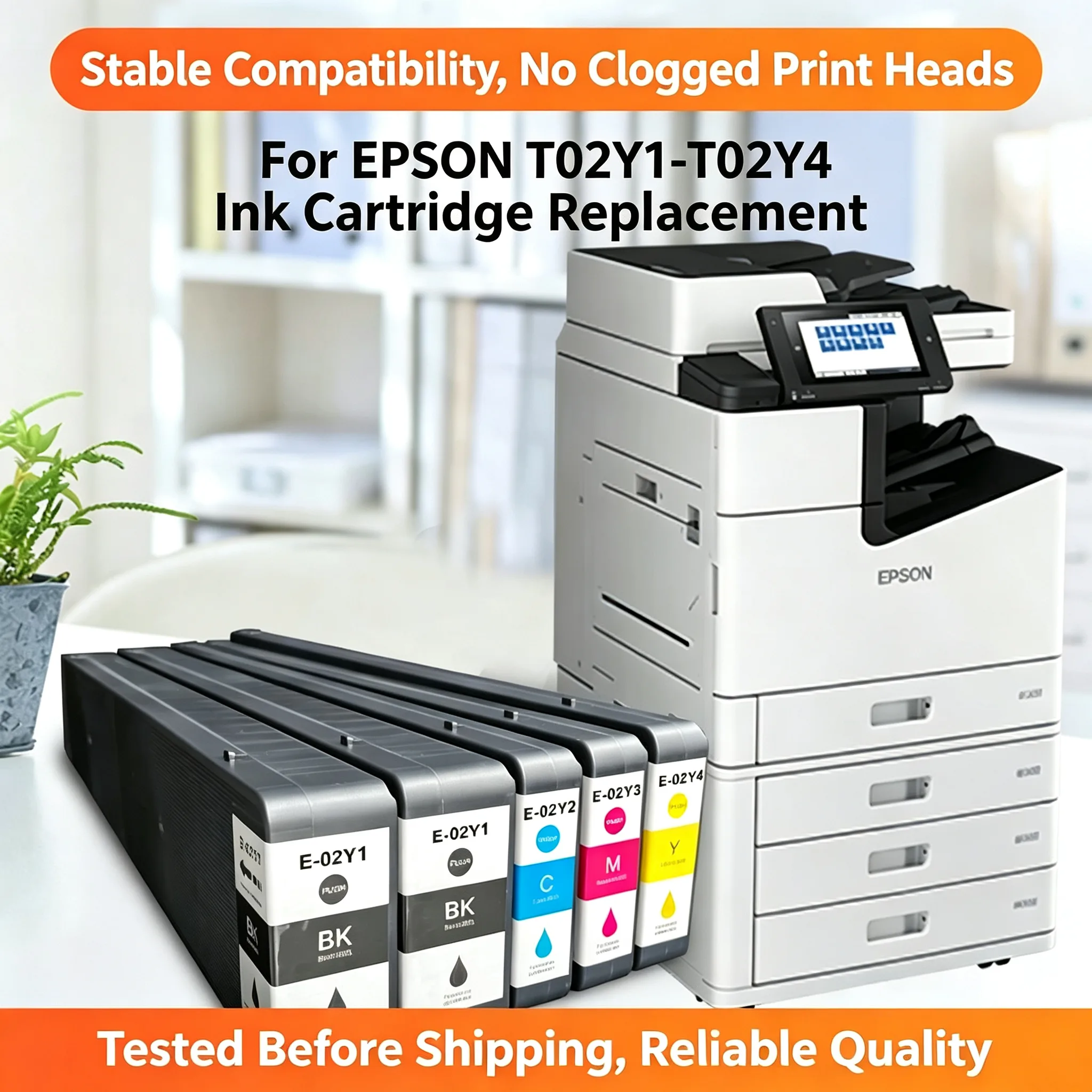 Epson T02Y1-T02Y4 Ink Cartridge — WF-C21000c WorkForce view 4