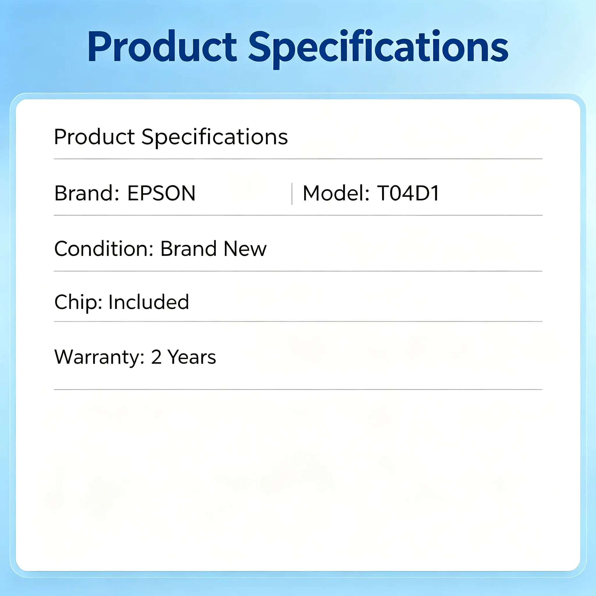 Epson T04D1 Maintenance Box view 2
