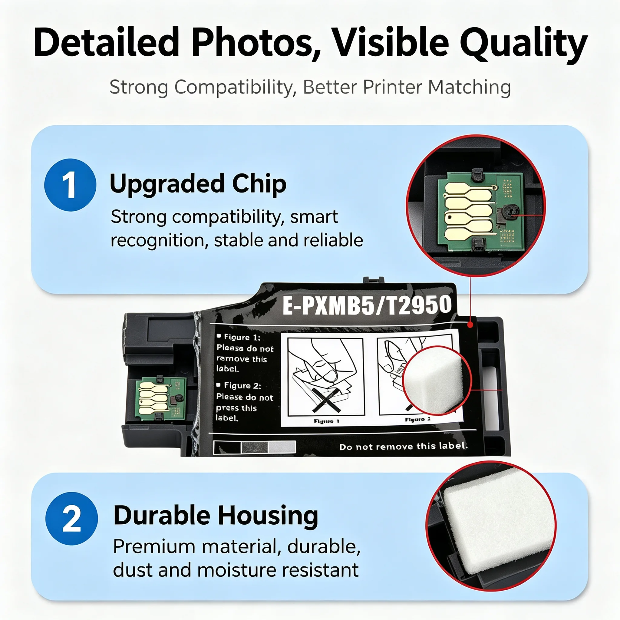 Epson T2950 Maintenance Box — WF-100 WF-110 WorkForce view 3
