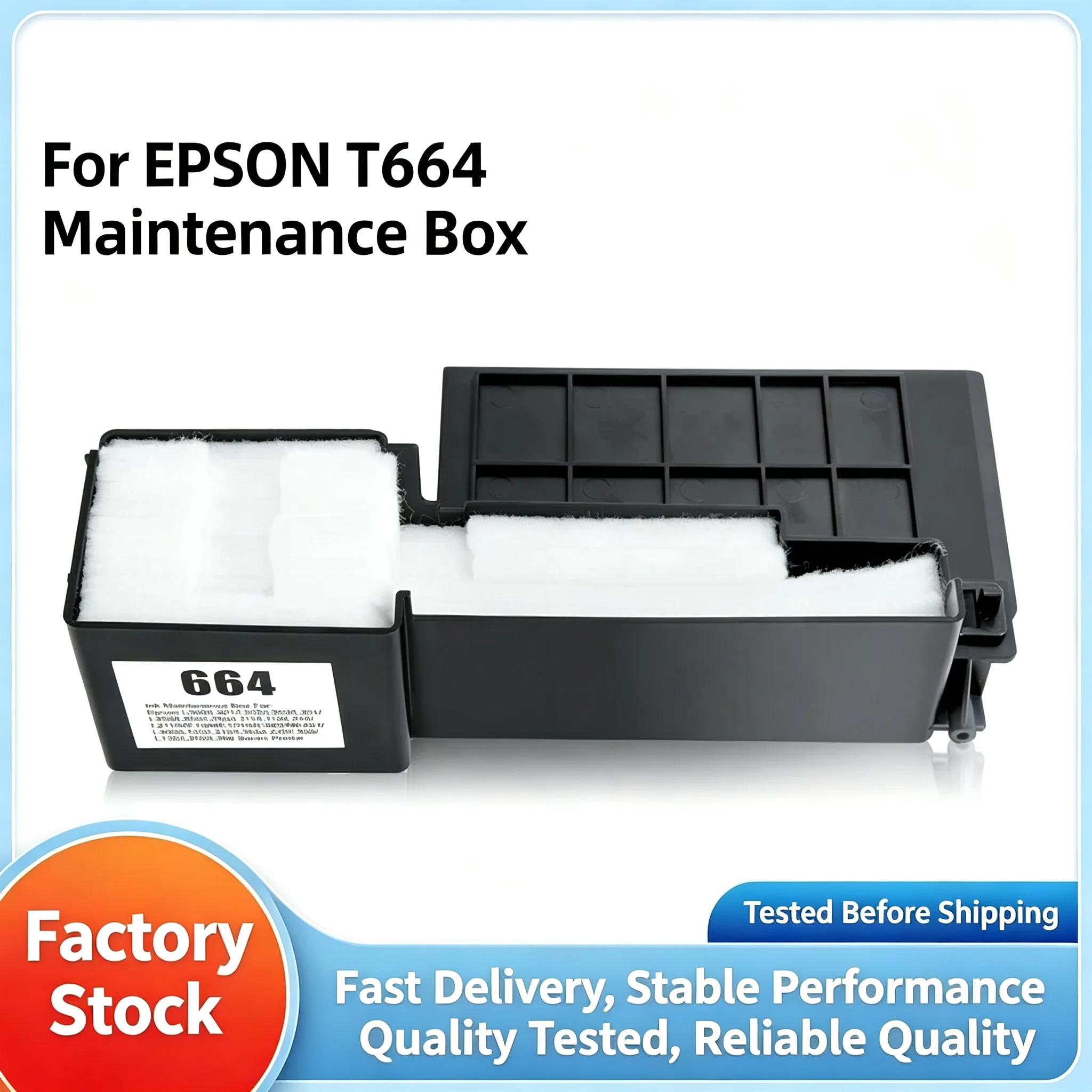 Epson T664 Maintenance Box view 1
