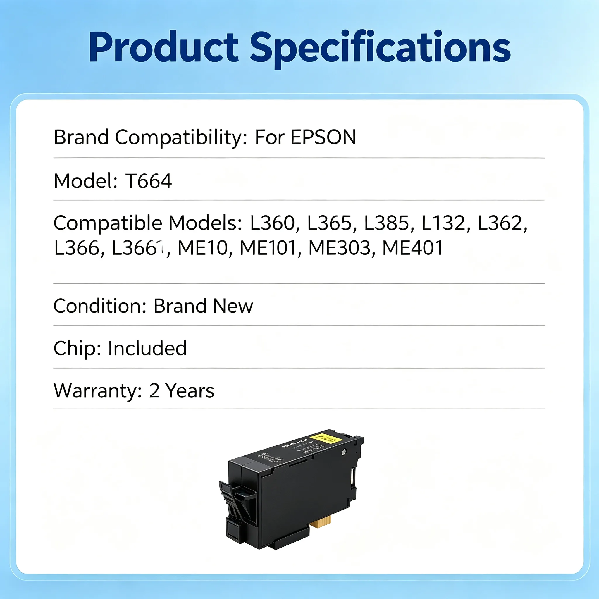 Epson T664 Maintenance Box view 2