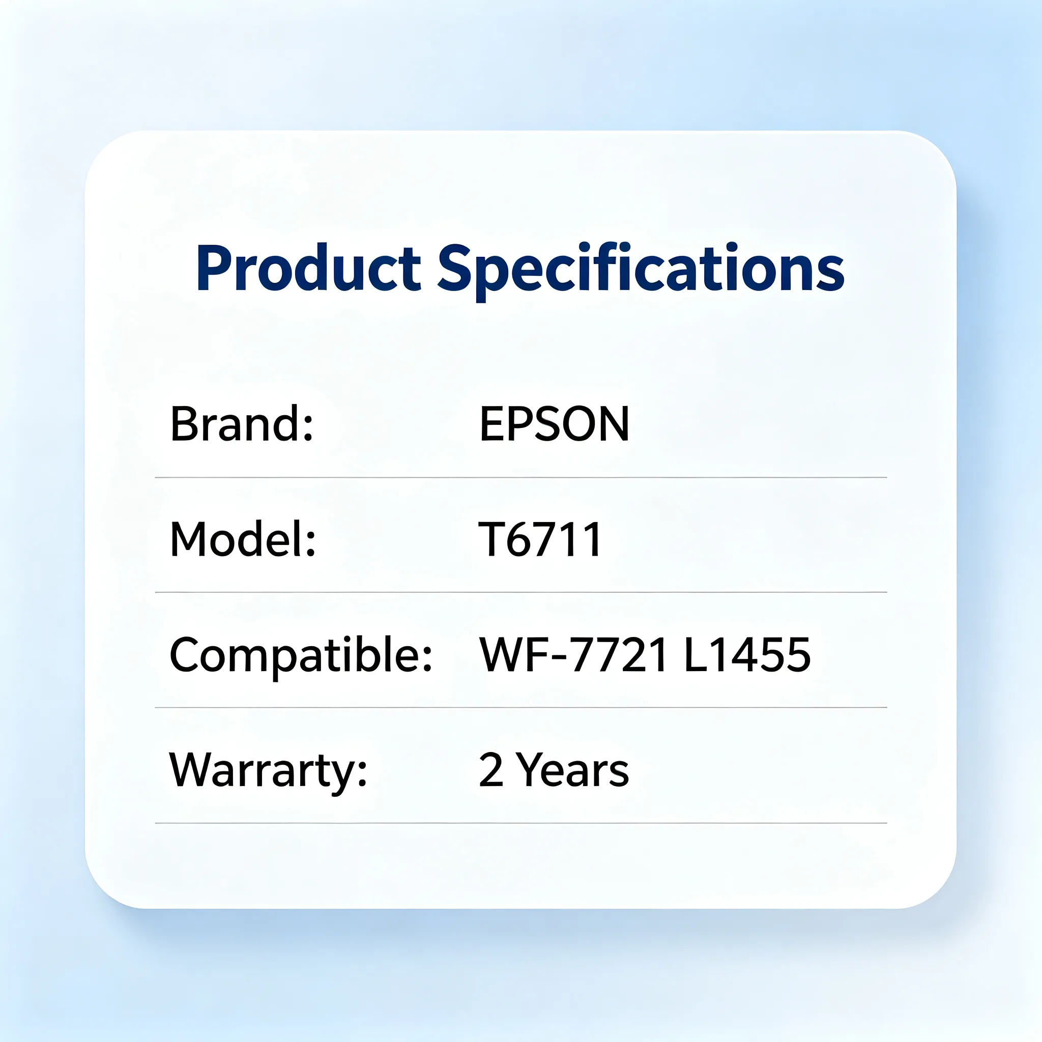 Epson T6711 Maintenance Box view 2