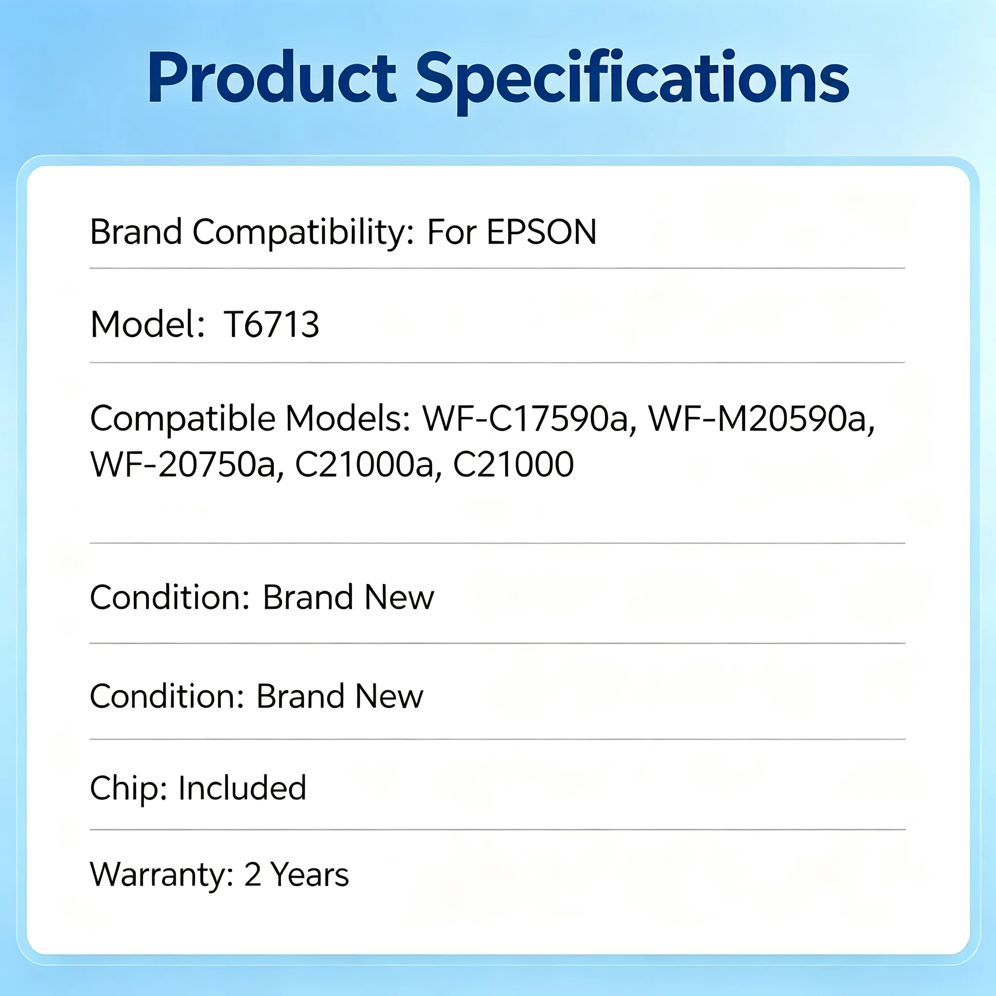 Epson T6713 Maintenance Box view 2