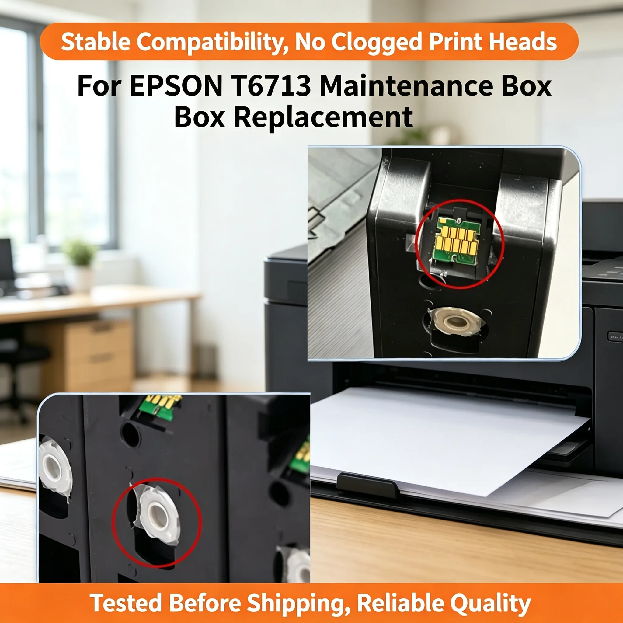 Epson T6713 Maintenance Box — WF-C20590a WorkForce view 4