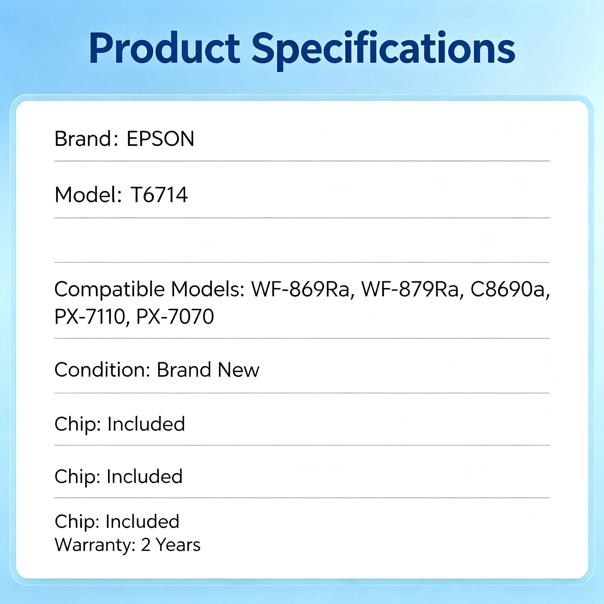 Epson T6714 Maintenance Box view 2