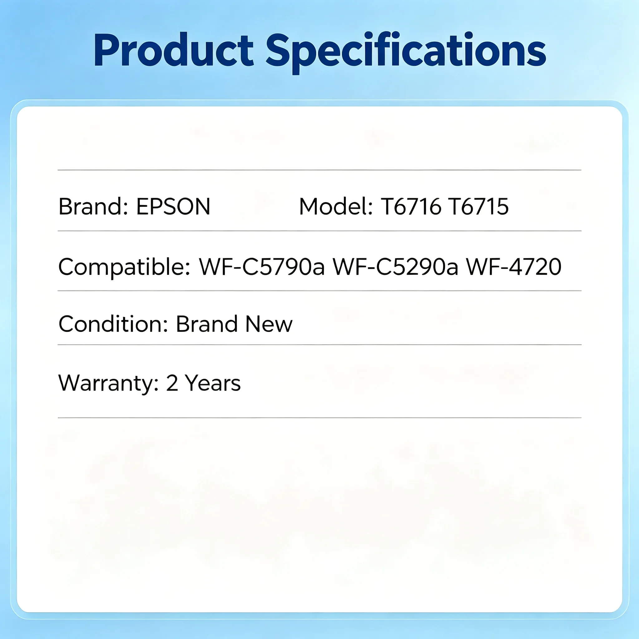 Epson T6716 T6715 Maintenance Box view 2