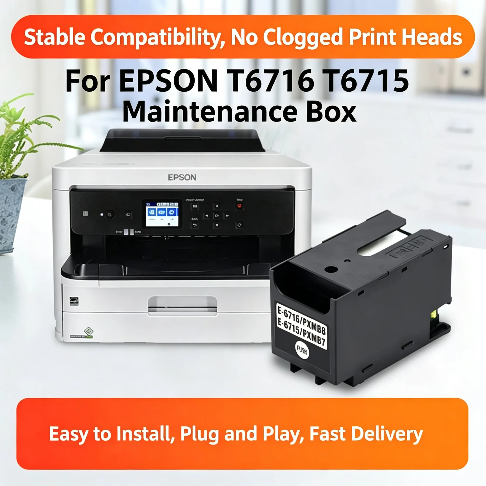 Epson T6716 T6715 Maintenance Box view 4