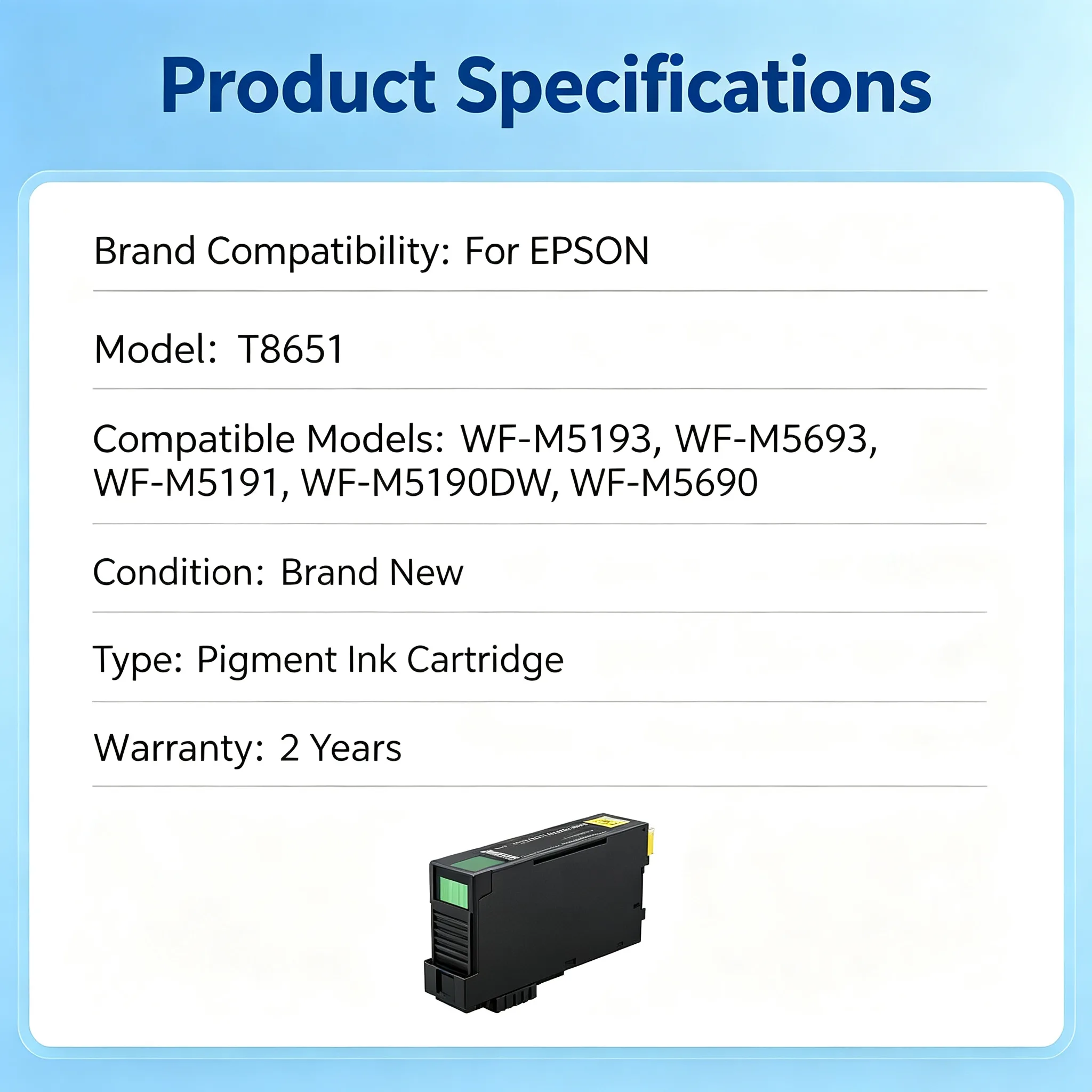 Epson T8651 Ink Cartridge view 2