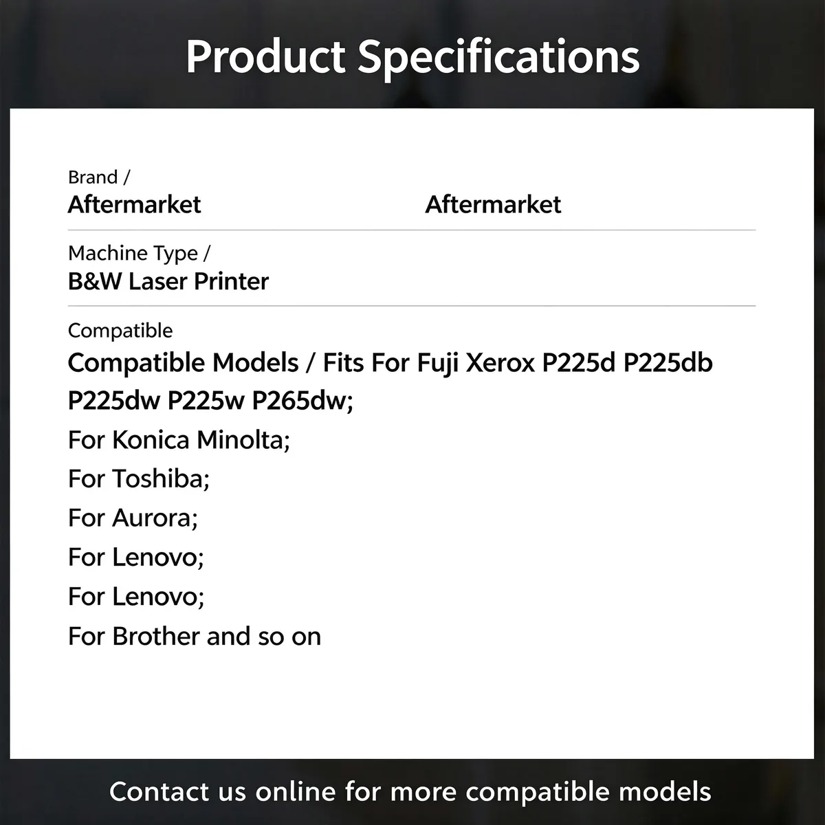 For Fuji Xerox P228DB Paper Feed Sensor view 4