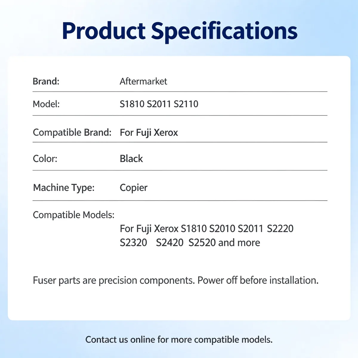 For Fuji Xerox S1810 Separation Claw Bracket view 3