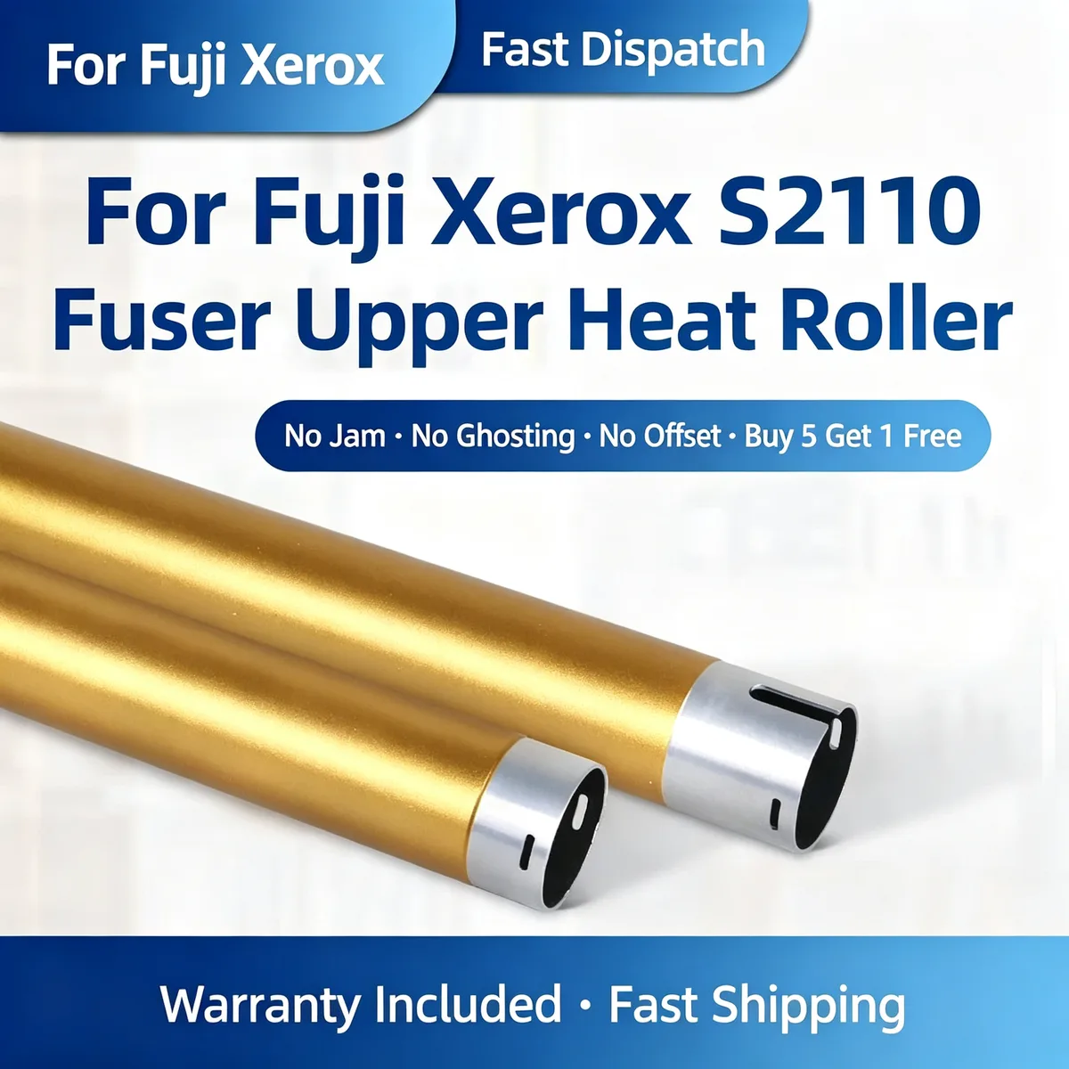 For Fuji Xerox S2110 Fuser Upper Heat Roller view 1