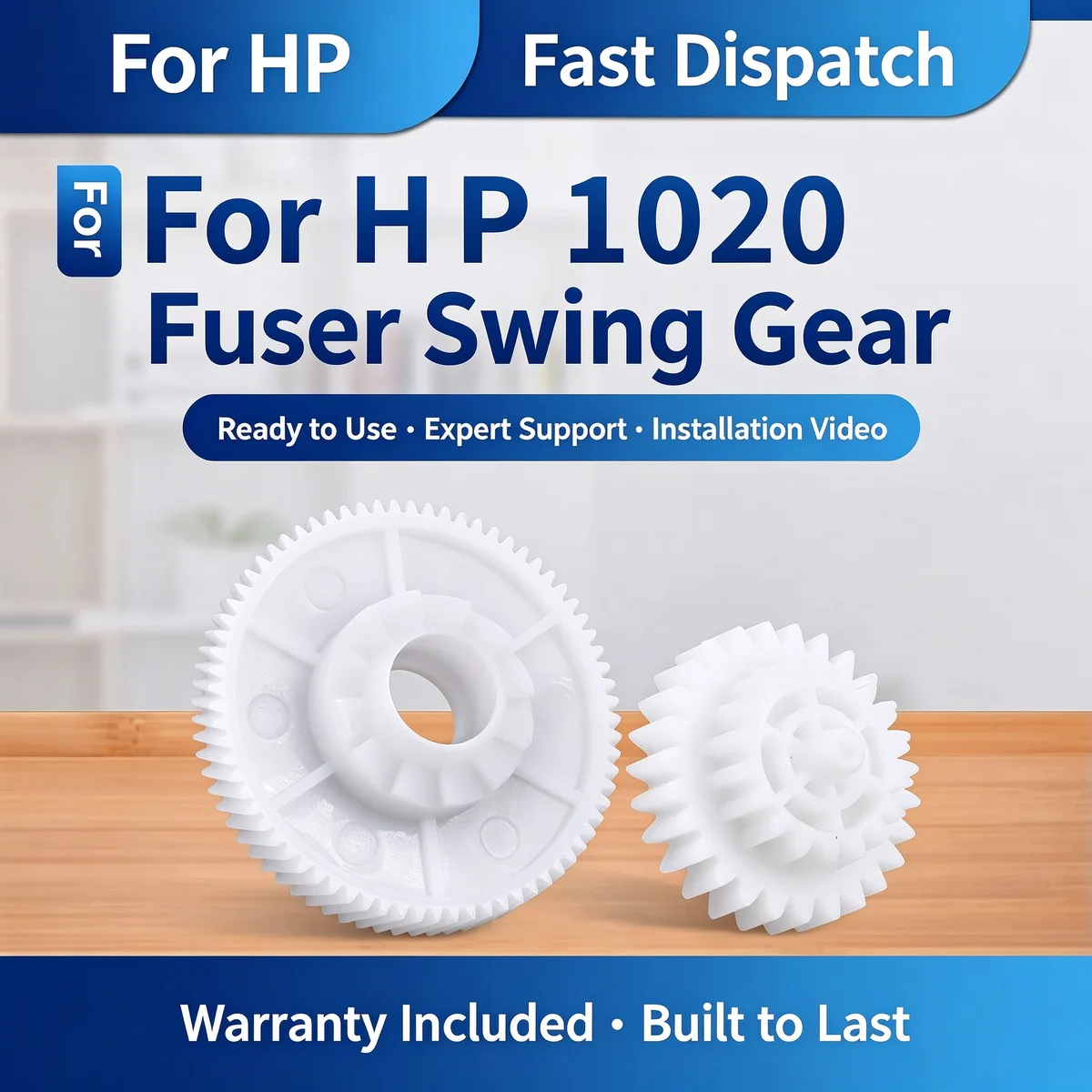 For HP 1020 Fuser Swing Gear / Fuser Drive Gear view 1