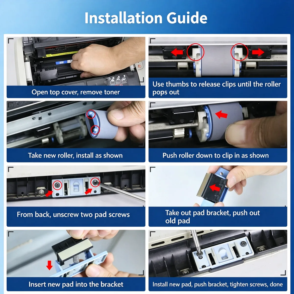 For HP 1020 Pickup Roller view 5