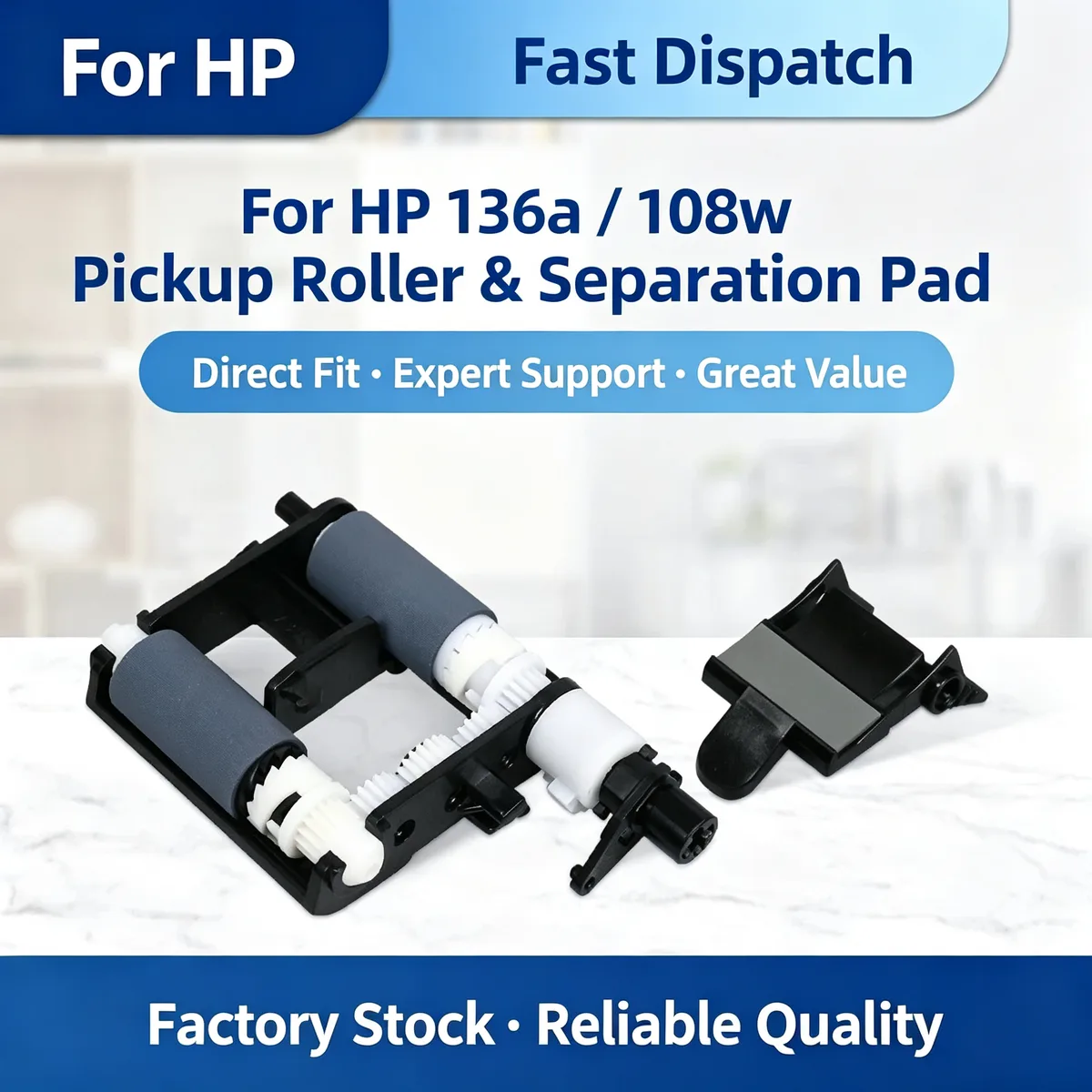 For HP 136a Pickup Roller & Separation Pad Kit view 1