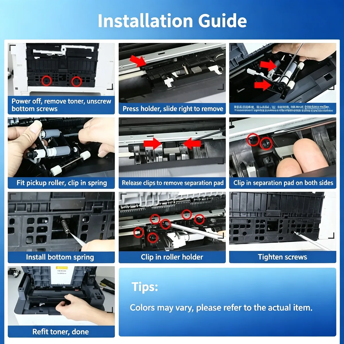 For HP 136a Pickup Roller & Separation Pad Kit view 5