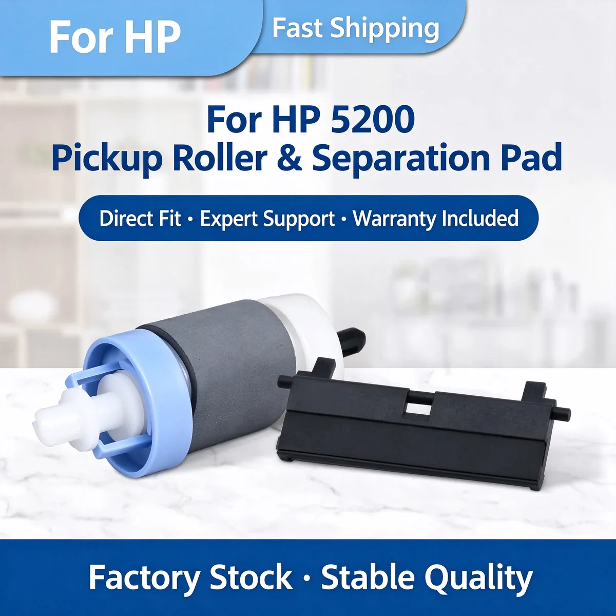 For HP 5200 Paper Pickup Roller & Separation Pad Kit view 1