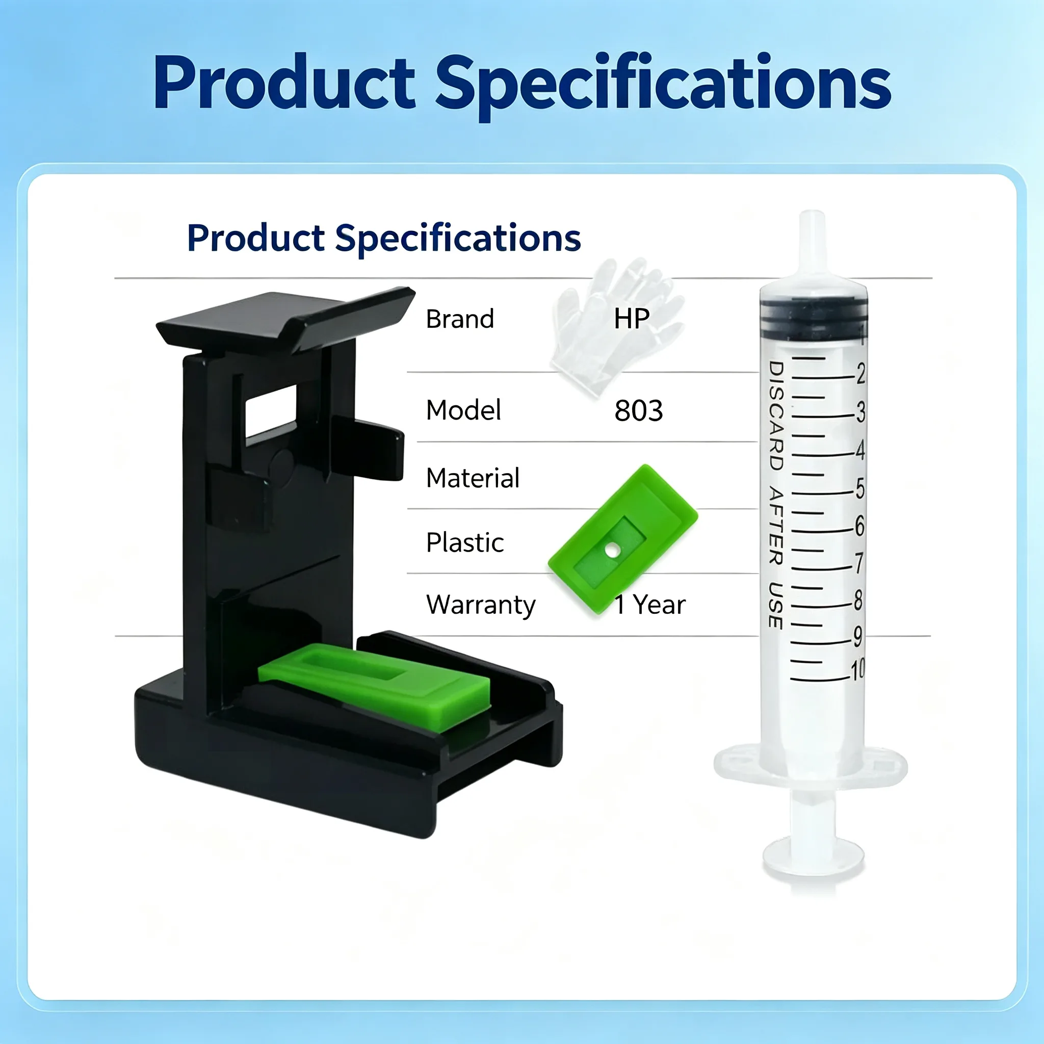 HP 803 Ink Cartridge Clip view 2