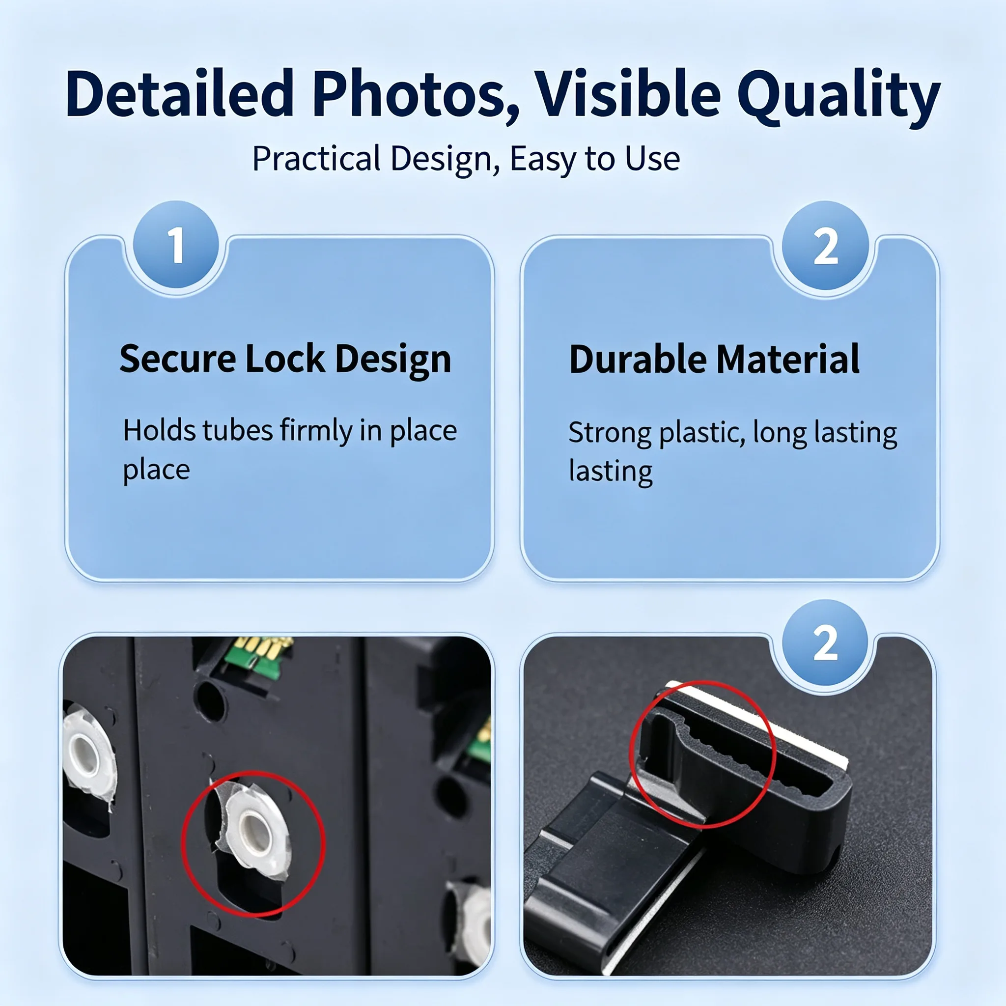 HP Canon CIS Tube Clips view 5