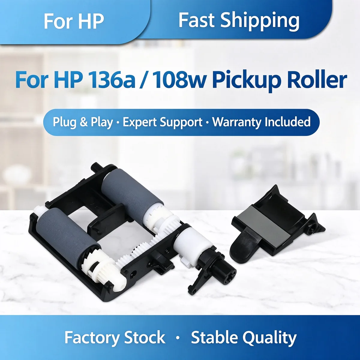 For HP Laser 136a Pickup Roller and Separation Pad view 1