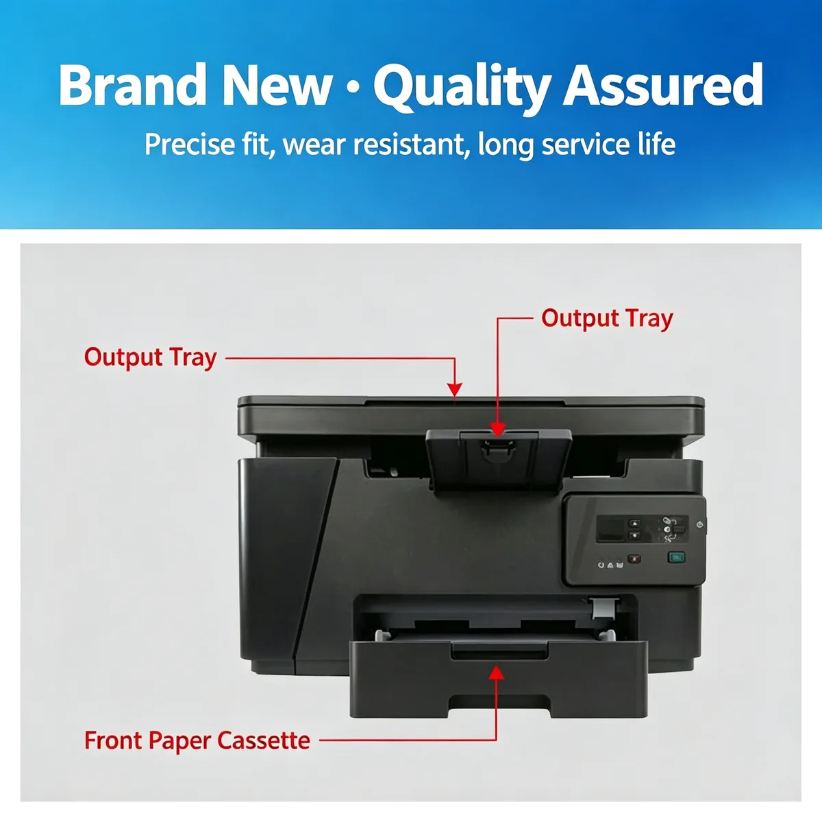 For HP M126a Output Paper Tray & Cassette view 3