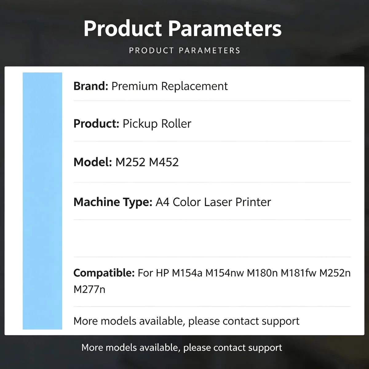 For HP M154a Pickup Roller view 4