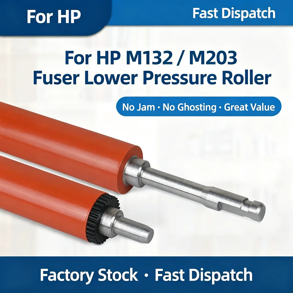 For HP M203d Fuser Lower Pressure Roller view 1